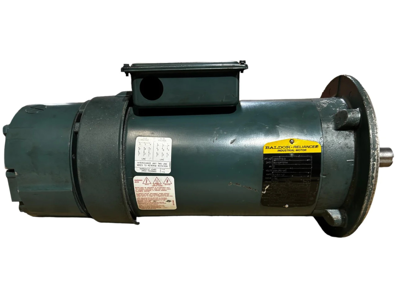 Baldor-Reliance Motor, VBM3611T-D, 3HP, 1750RPM, 3PH, 60HZ, 182TC, 3542M, TEFC Baldor-Reliance Motor, VBM3611T-D, 3HP, 1750RPM, 3PH, 60HZ, 182TC, 3542M, TEFC