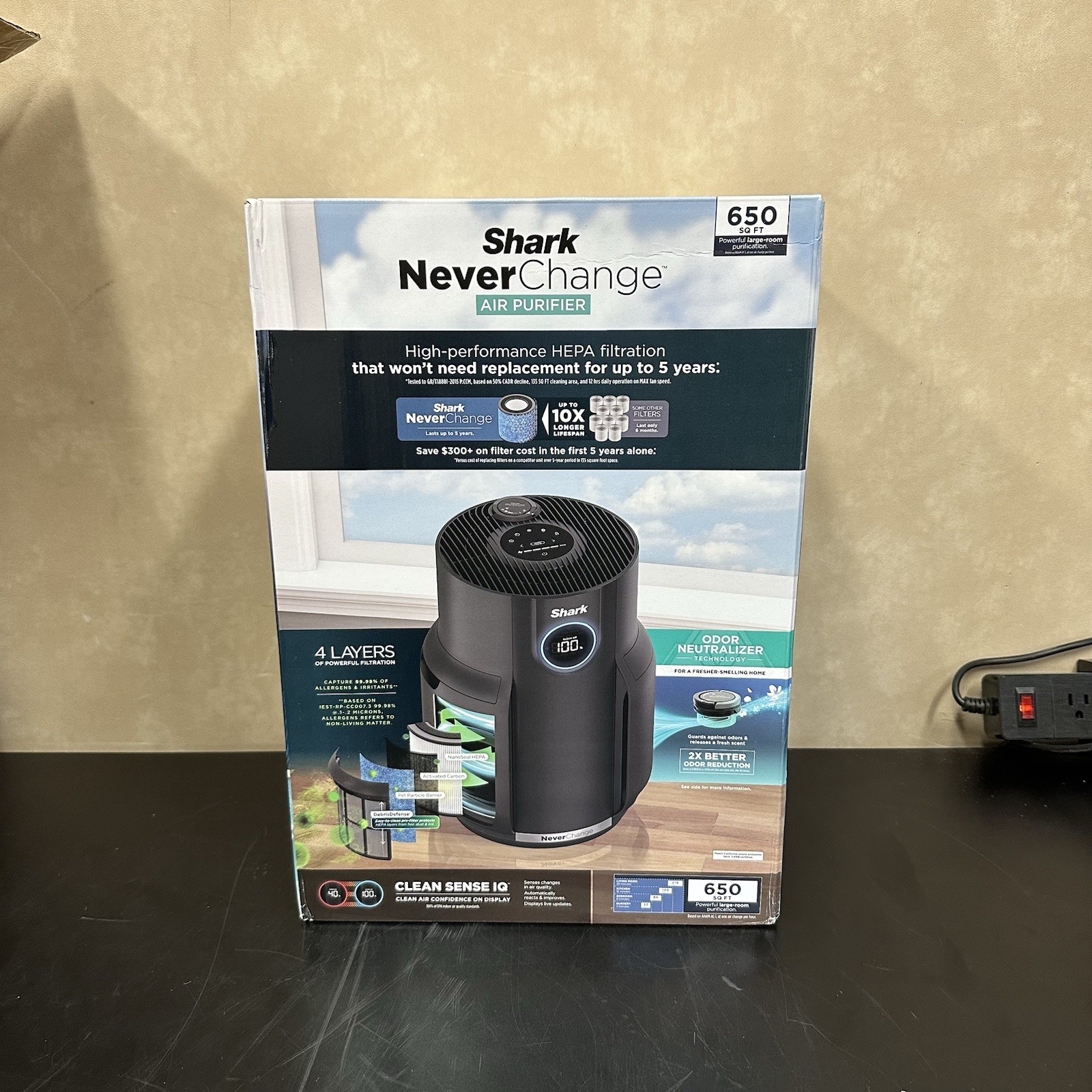 Brand New Shark NeverChange Air Purifier HP152