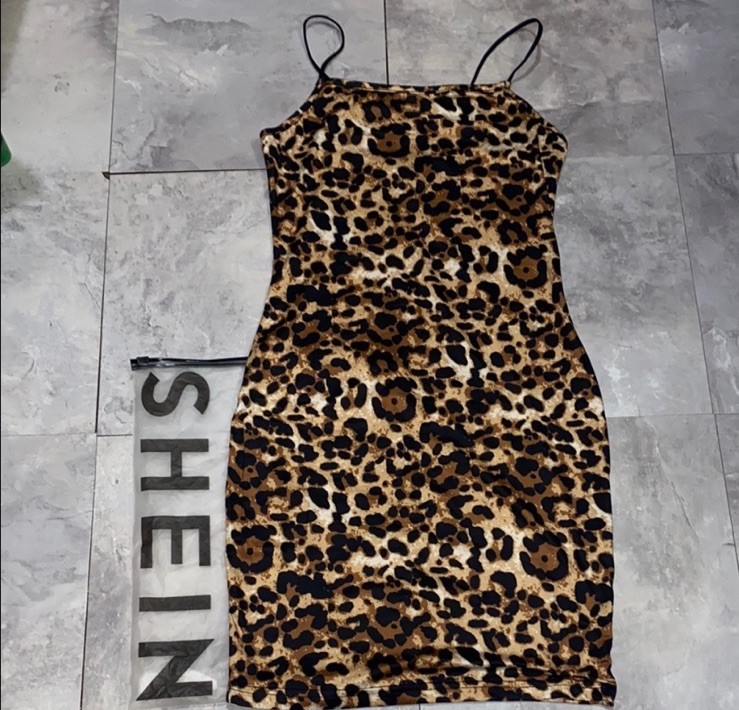 SHEIN Leopard Print Dress - Brown and Black Xs size women brand new Xsmall SHEIN Leopard Print Dress - Brown and Black Xs size women brand new Xsmall