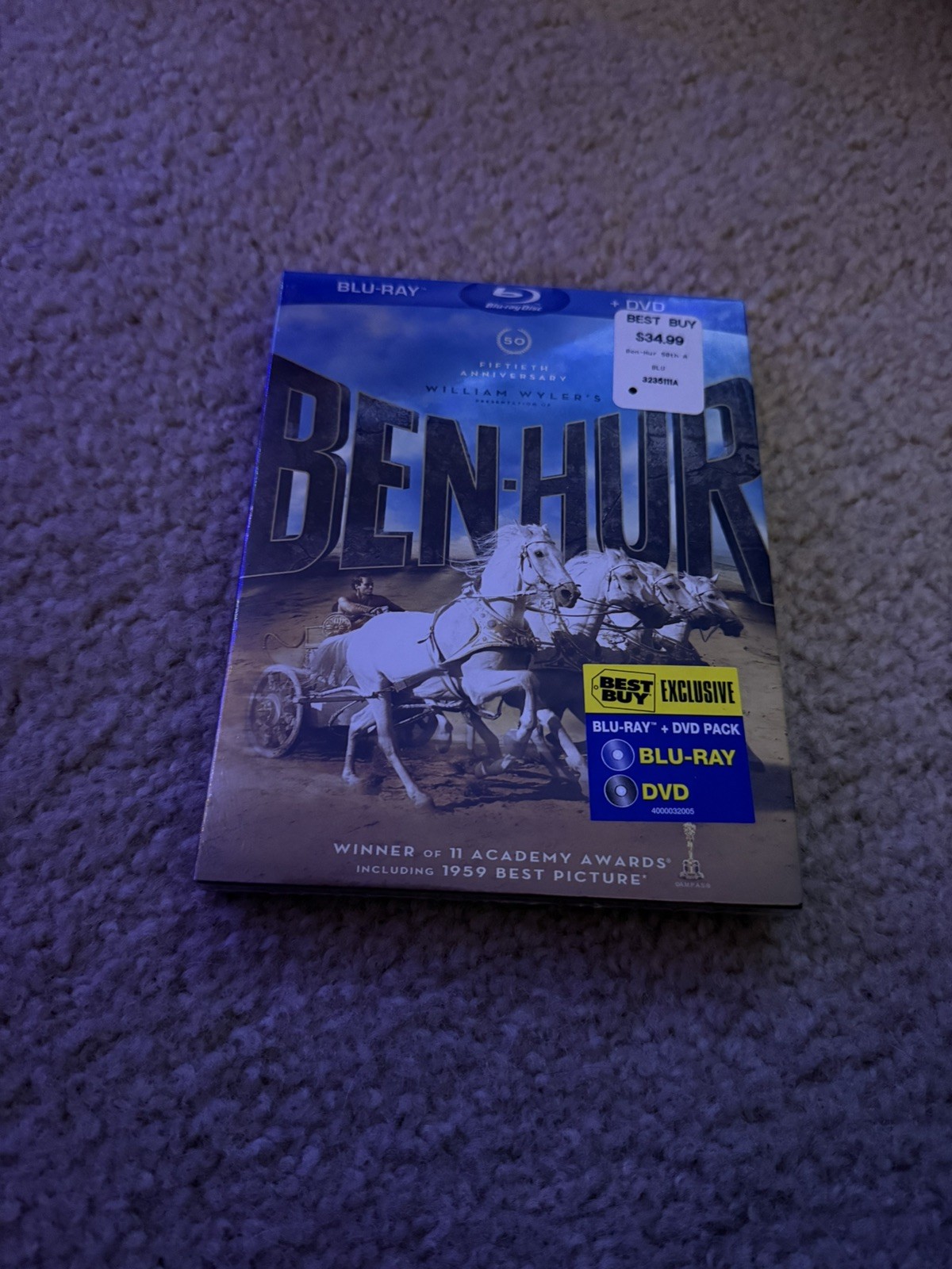 William Wyler\'s BEN-HUR Fiftieth Anniversary Best Buy Blu-ray / DVD - Brand New