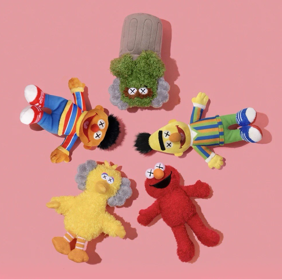 KAWS x Sesame Street Plushie Set- Brand New Authentic- DDT Store