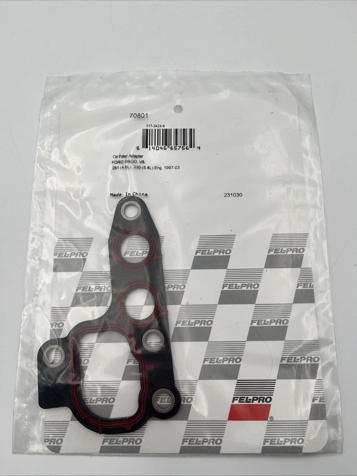 Engine Oil Filter Adapter Gasket Fel-Pro 70801 Engine Oil Filter Adapter Gasket Fel-Pro 70801