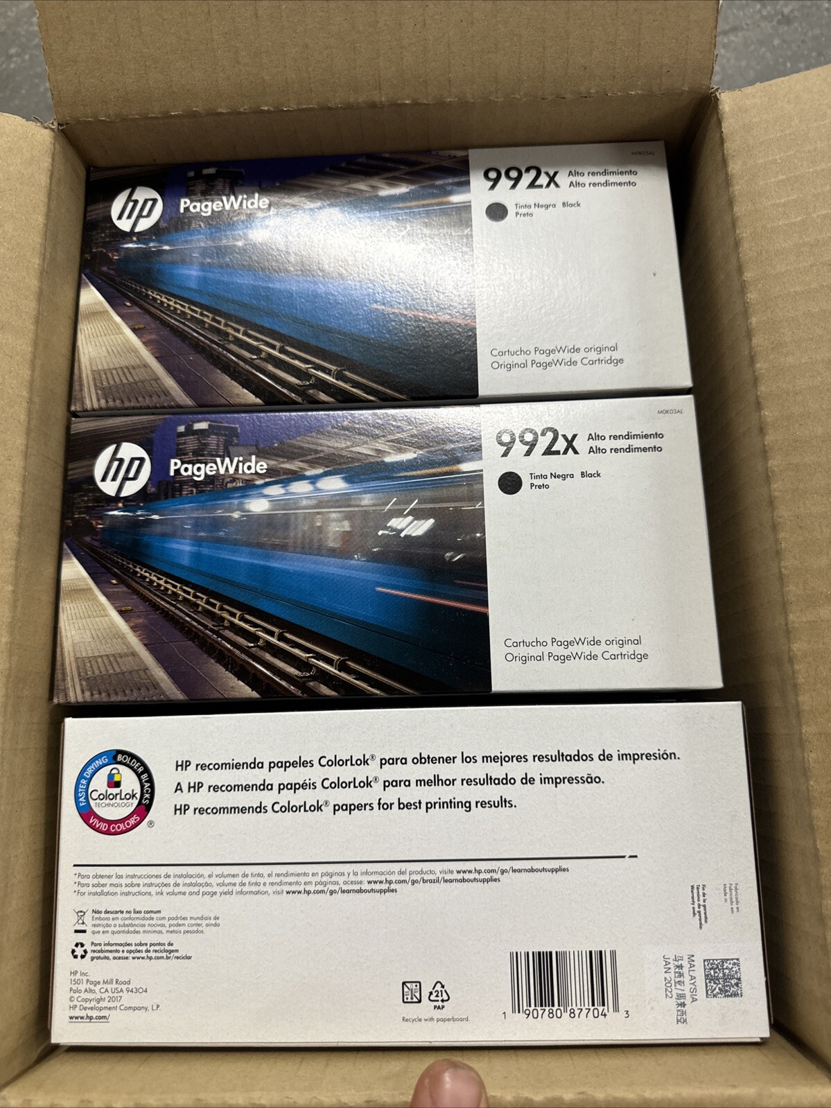 New HP 992X Black Cartridge (M0K03AL) SHIP  IMMEDIATELY