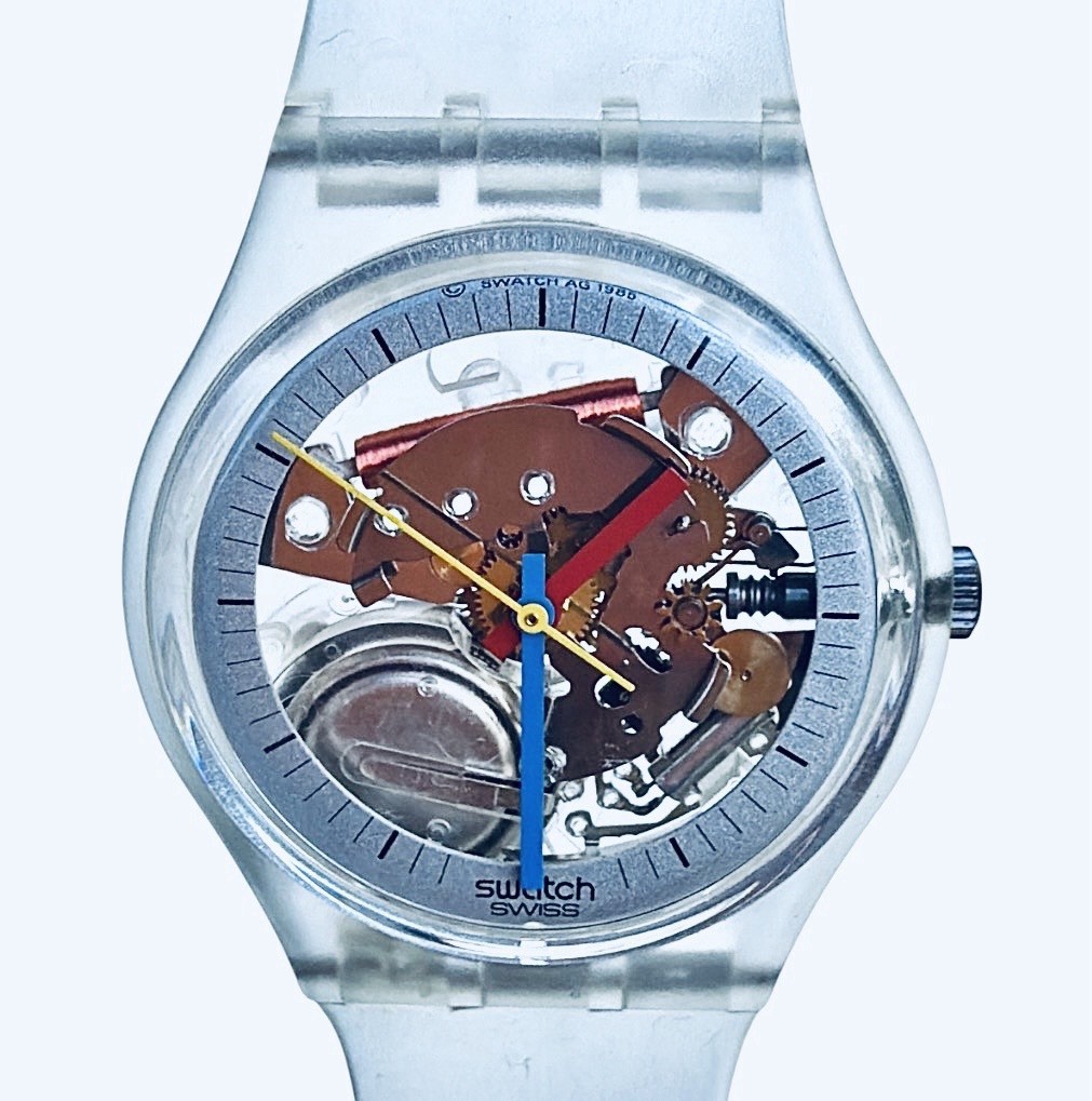 Vintage Swatch Watch JELLY FISH GK100 1985 Gents Designed By Schmid & Muller NOS Vintage Swatch Watch JELLY FISH GK100 1985 Gents Designed By Schmid & Muller NOS