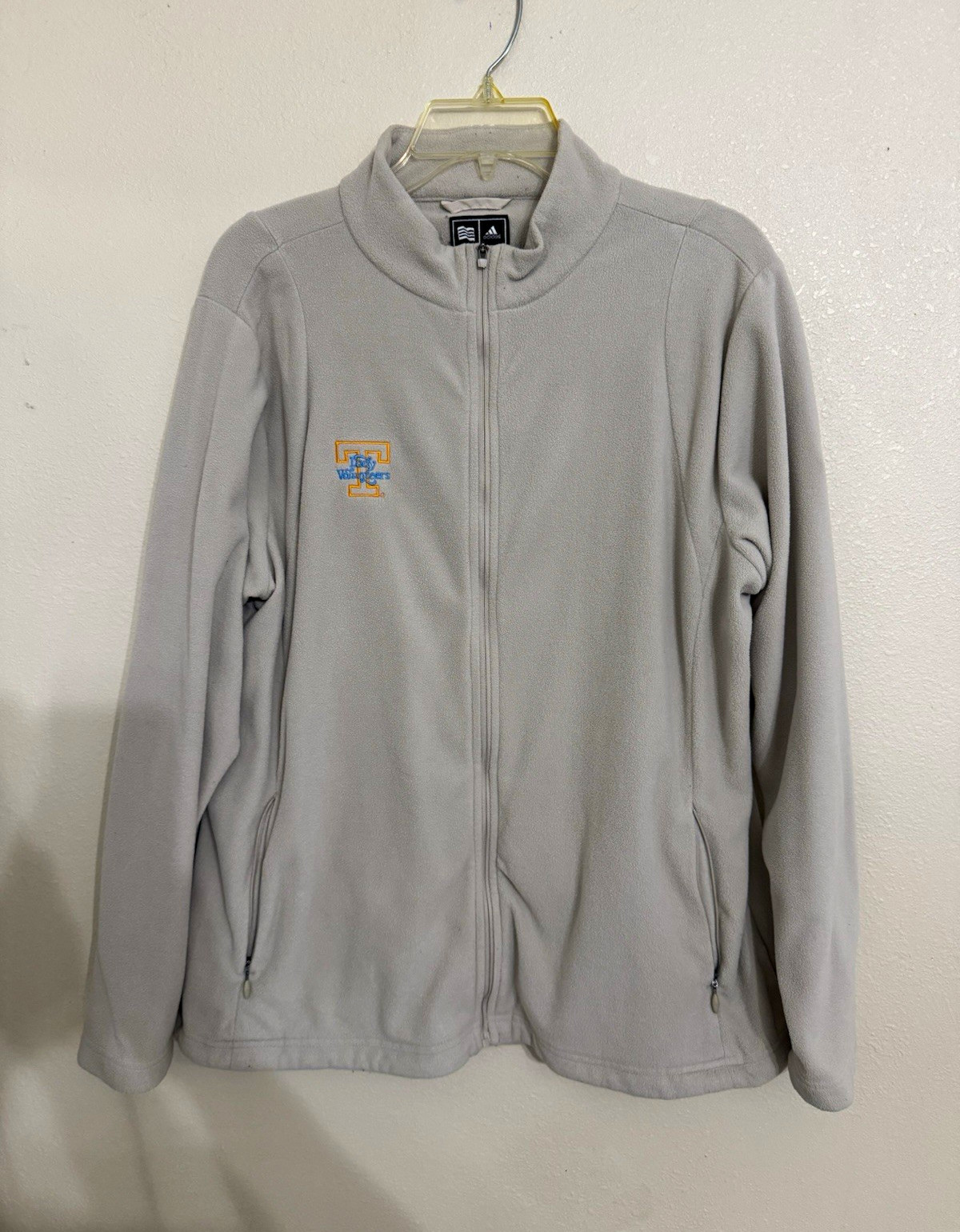 VTG Adidas Tennessee Lady Volunteers Full Zip Fleece Jacket Mens XL