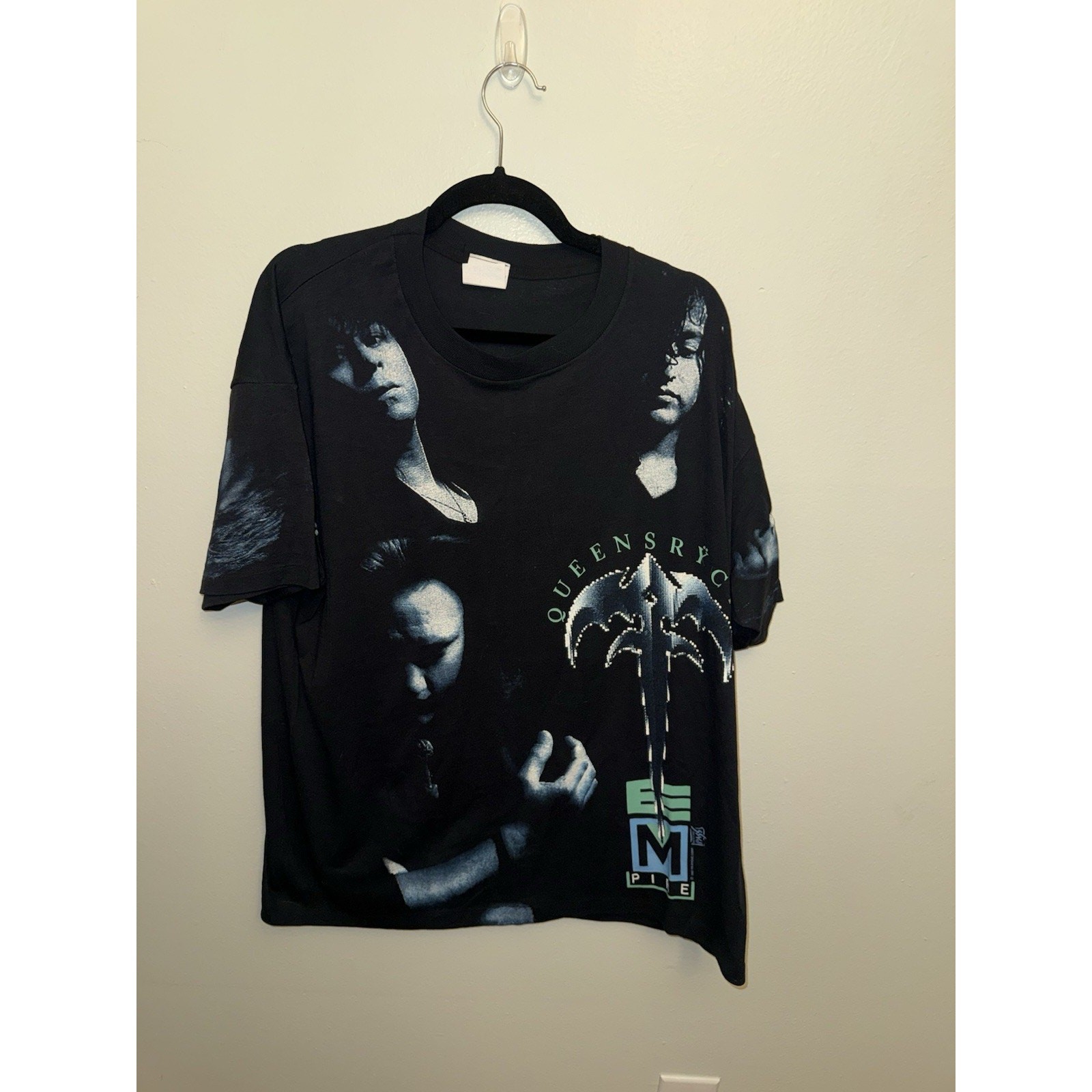 VTG Queensryche Empire Shirt XL Black Band Tee 1990s Progressive Metal Rock VTG Queensryche Empire Shirt XL Black Band Tee 1990s Progressive Metal Rock