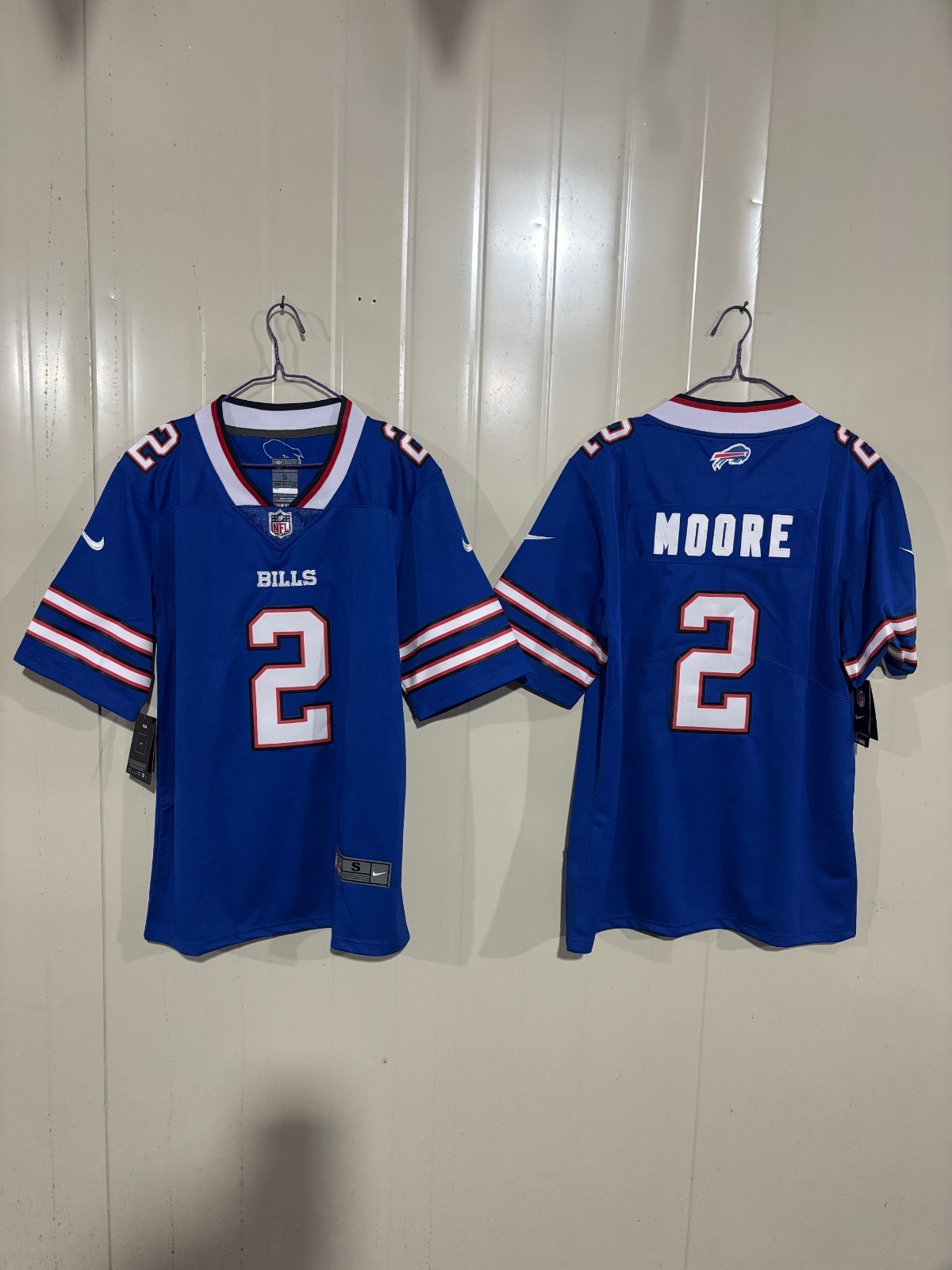 2026 Men's DJ Moore #2 Gray/Blue/White/Red Stitched Jersey-All Size (Free Tax )