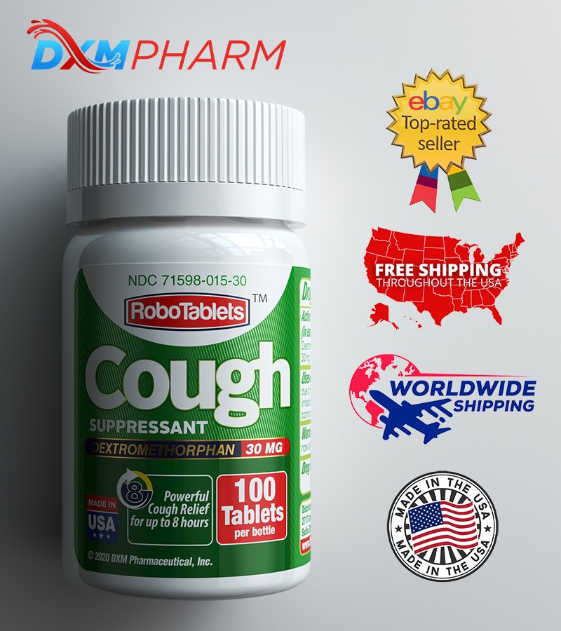 RoboTablets Cough Suppressant, Dextromethorphan 30Mg, 100 Tablets