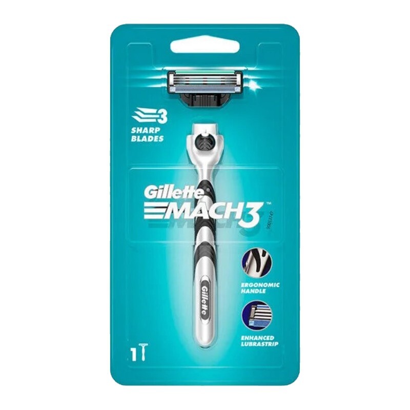 Gillette Mach3 Mach 3 Razor Handle with 1 Cartridge Gillette Mach3 Mach 3 Razor Handle with 1 Cartridge