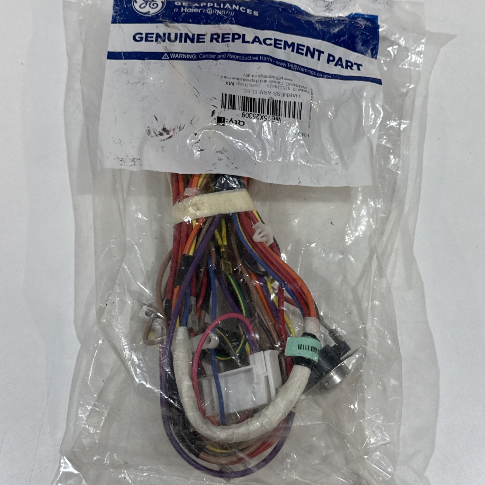 NEW Genuine GE WE15X25309 Dryer Main Wiring Harness *FREE SHIPPING*