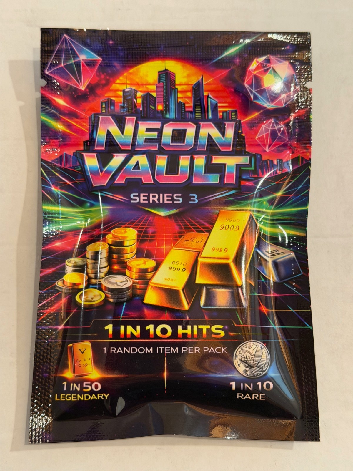 Neon Vault Mystery Pack 1/10 Odds Coin Gold  Silver Oz like Horizon Vaultbox