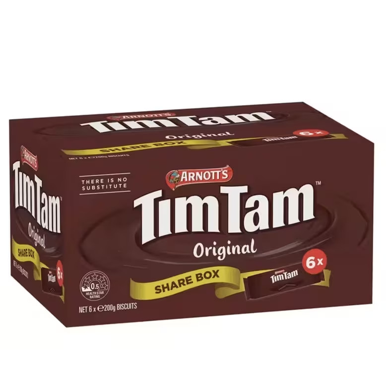 Arnott\'s Tim Tam Original Chocolate Cookies (200 g x 6 pk)