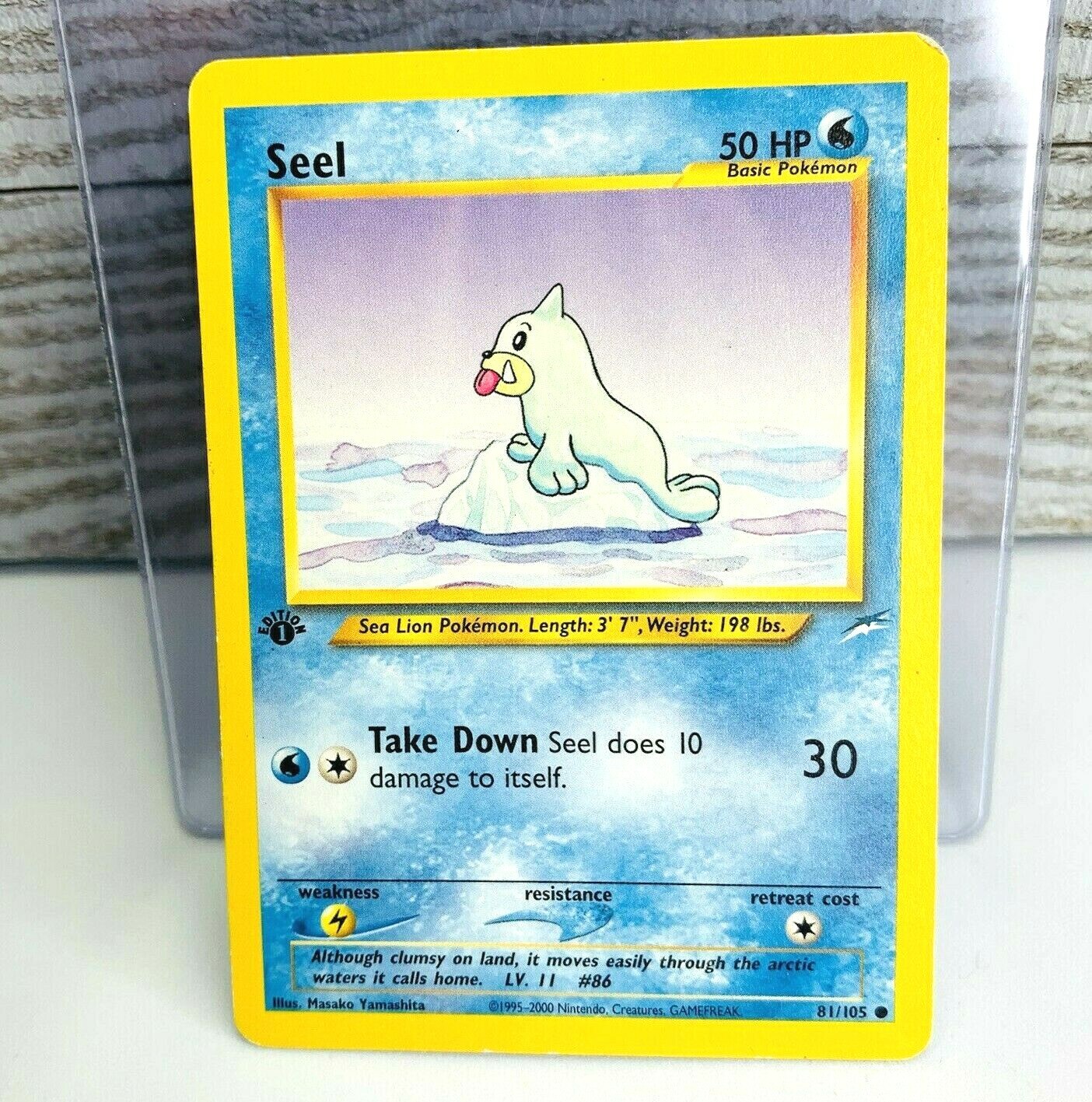 1st Edition Seel 81/105 Neo Destiny Pokemon Card Moderate Play 1st Edition Seel 81/105 Neo Destiny Pokemon Card Moderate Play