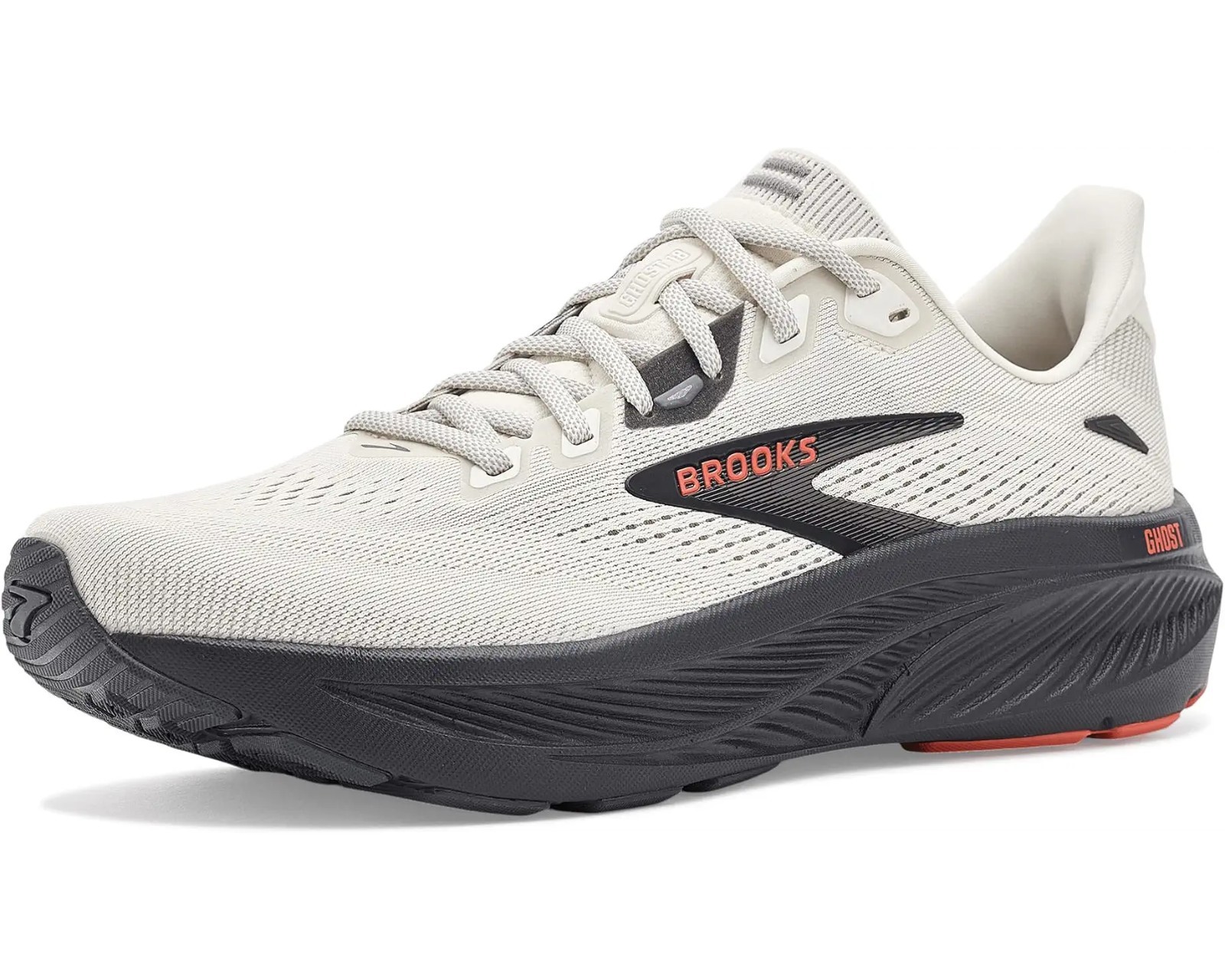 NEW ARRIVAL Brooks Men's Ghost 18 Coconut/Pearl/Tigerlily US Size FREESHIPPING