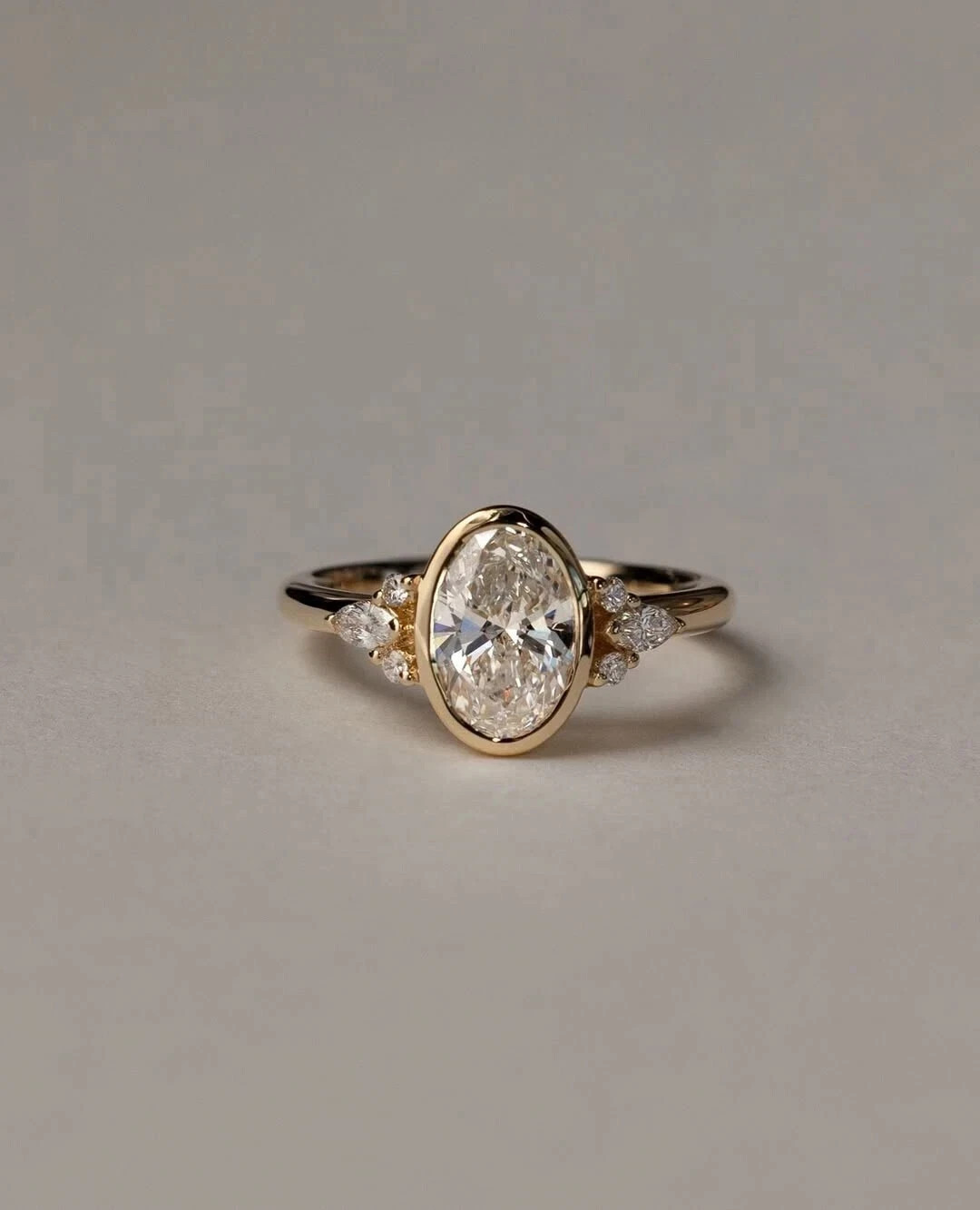 14k Yellow Gold Women\'s Wedding Ring 1.5 Ct IGI Lab Grown/CVD Diamond Bezel Set