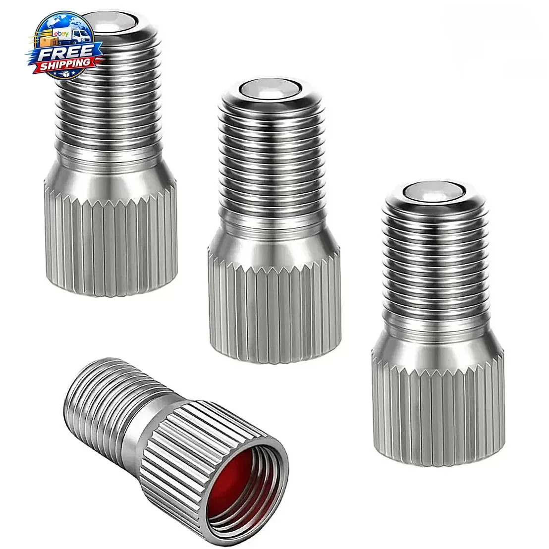 Universal 19mm Tire Valve Extensions (4 PCS) - Brass Construction for Longevity