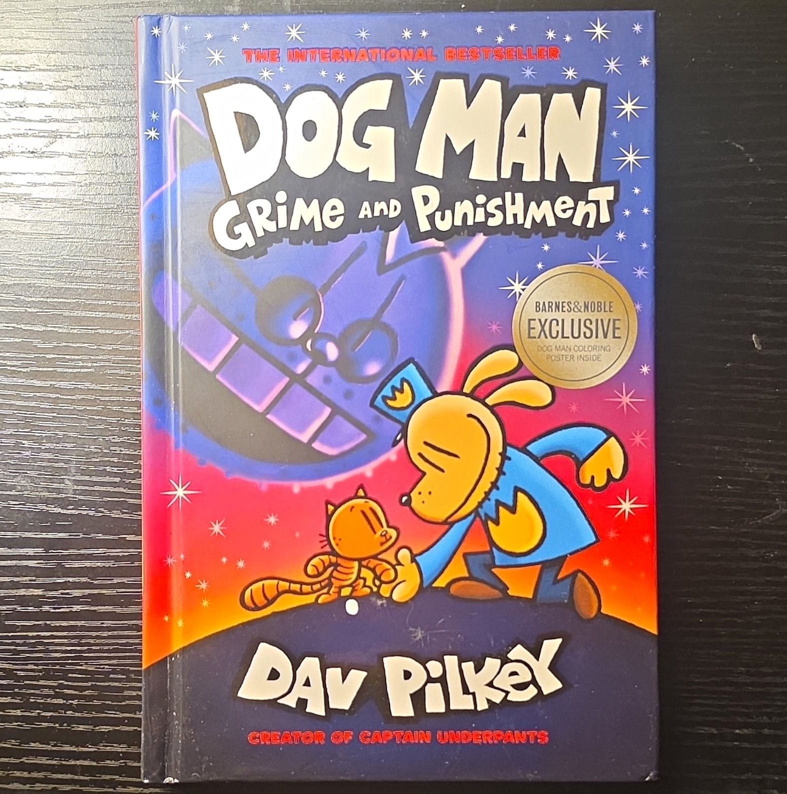 Dog Man: Grime and Punishment Hardcover Graphic Novel Dav Pilkey B&N Excl