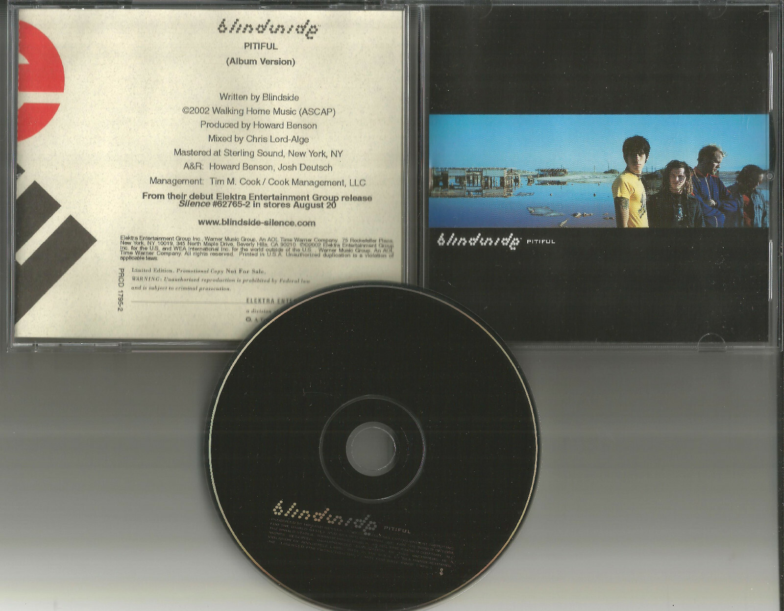 BLINDSIDE Pitiful ULTRA RARE 2003 PROMO Radio DJ CD Single PRCD1795 USA MINT