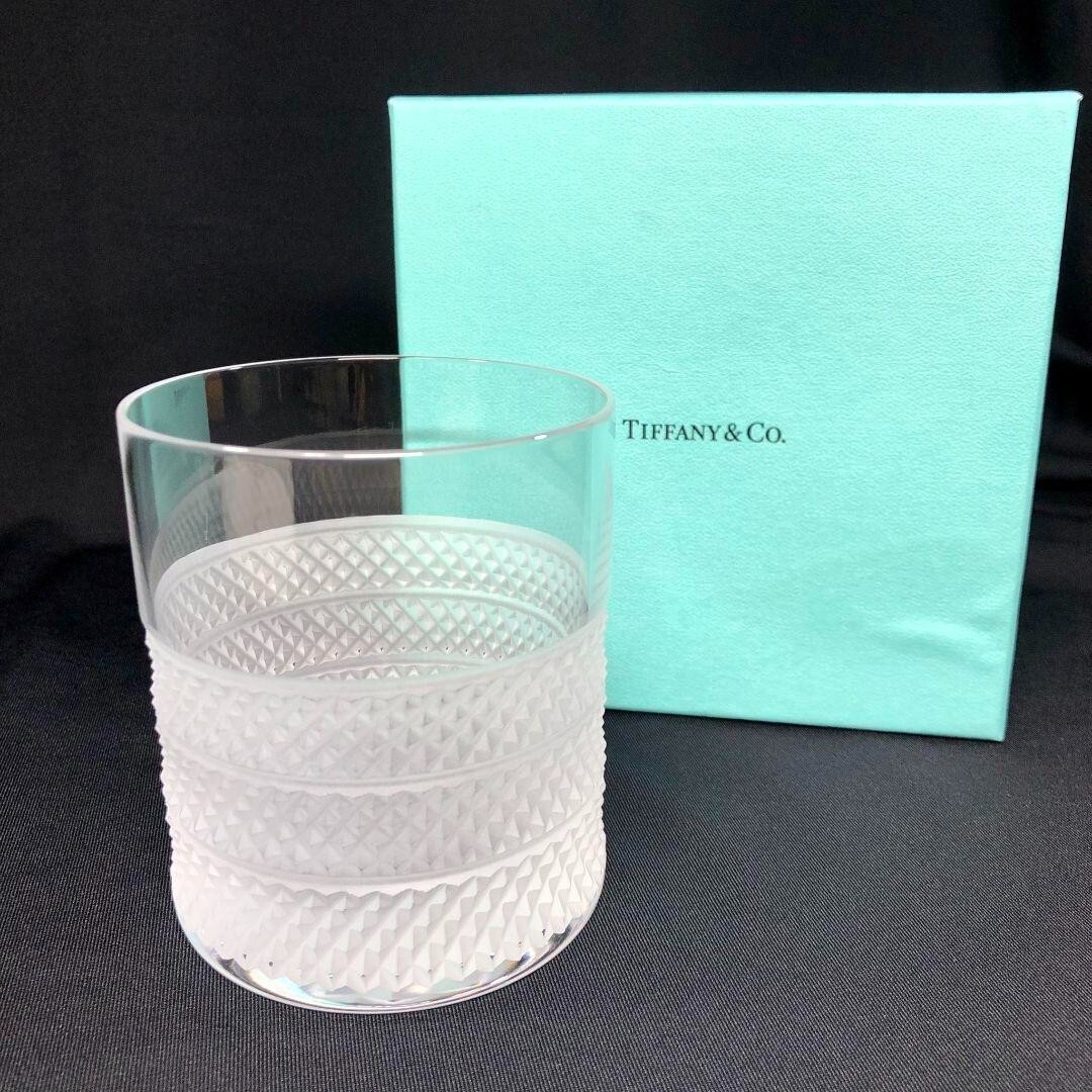 Tiffany & Co Diamond Point Glass Old Fashion Mug H3.5in W2.95in from JP Tiffany & Co Diamond Point Glass Old Fashion Mug H3.5in W2.95in from JP
