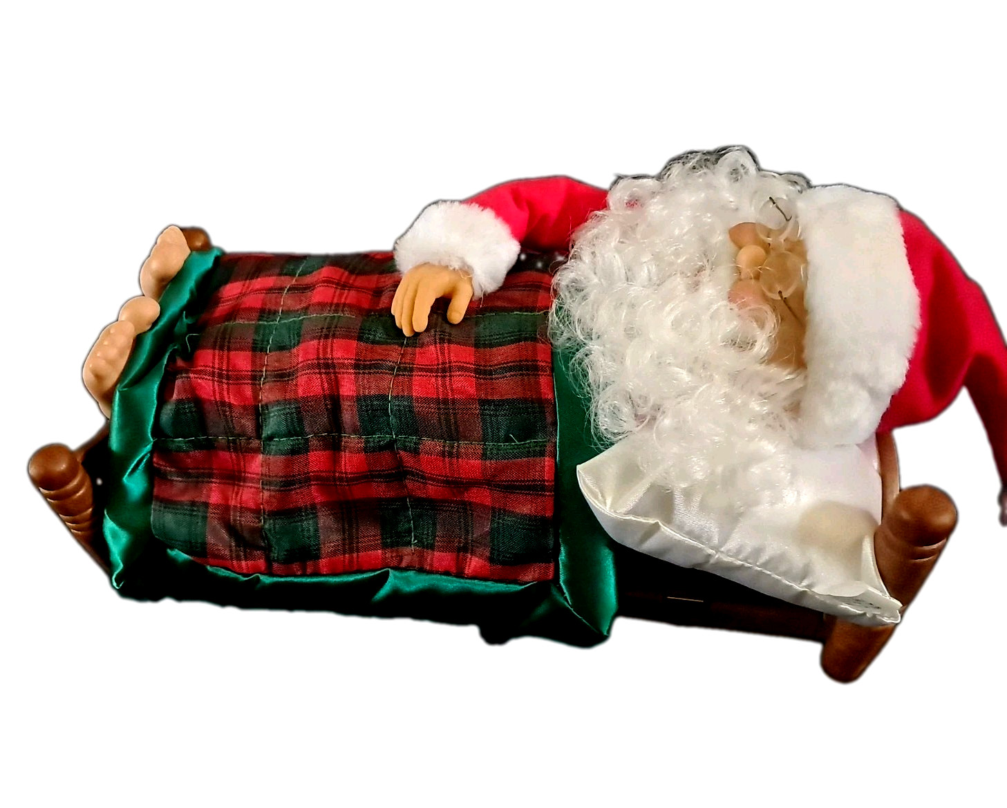 Vtg Sleeping Santa Original Motion-ettes Christmas Display Figure Snores Whistle Vtg Sleeping Santa Original Motion-ettes Christmas Display Figure Snores Whistle