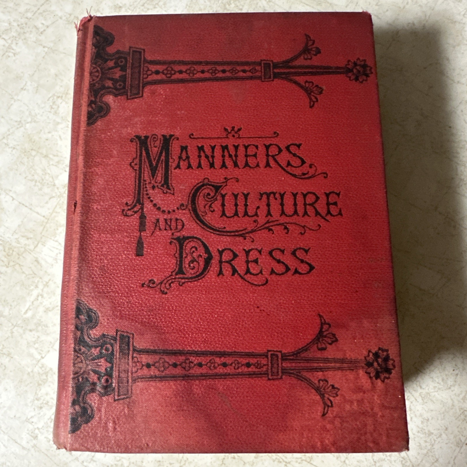 WELLS, Richard A. Manners: Culture and Dress ... 1893 Hardback Book WELLS, Richard A. Manners: Culture and Dress ... 1893 Hardback Book