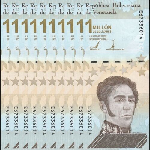 2020 Venezuela 10 Million Bolivar Soberano Cirulated Fast Shipping COA Authentic