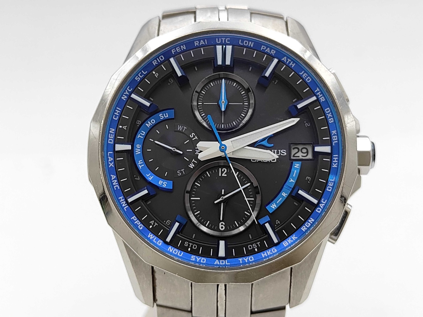 CASIO OCEANUS Manta OCW-S3000-1AJF Titanium Solar Radio Men\'s Watch JDM CASIO OCEANUS Manta OCW-S3000-1AJF Titanium Solar Radio Men\'s Watch JDM