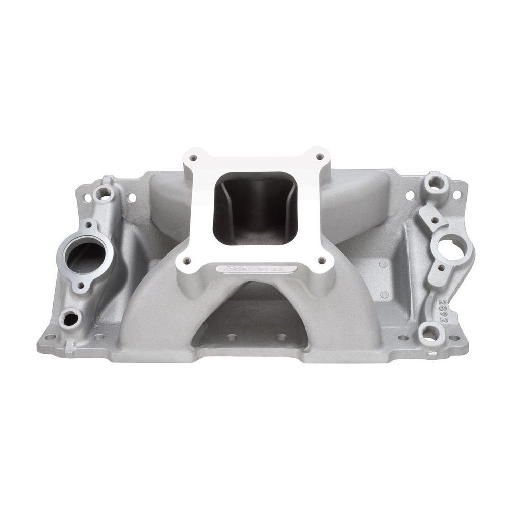 Edelbrock 2892 Intake Manifold FOR Small Block Chevy Super Victor II SBC Chrome