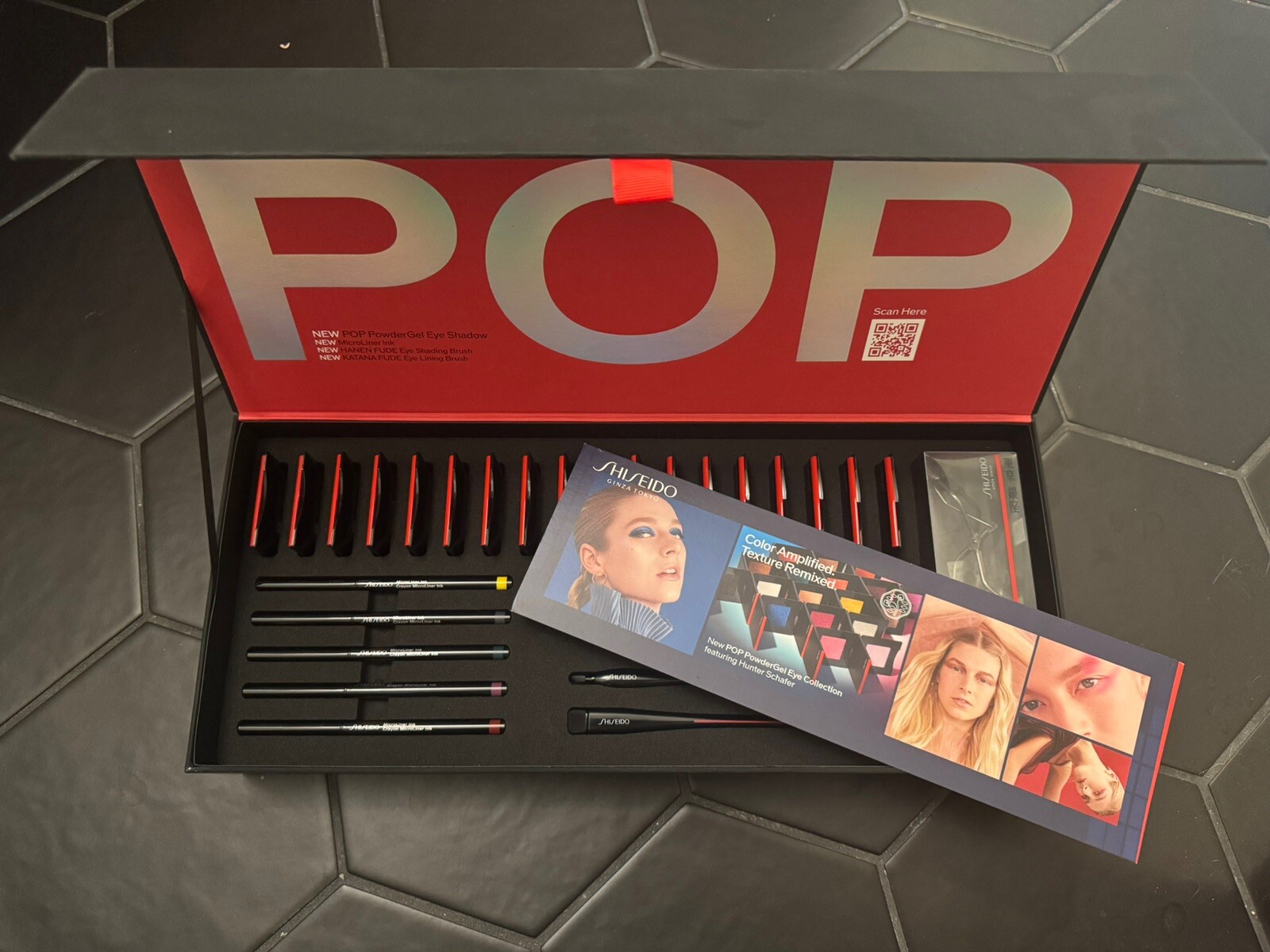 Shiseido Hunter Schafer POP Pr Gift Set Makeup Lot Extremely Rare Eyeliner Shiseido Hunter Schafer POP Pr Gift Set Makeup Lot Extremely Rare Eyeliner