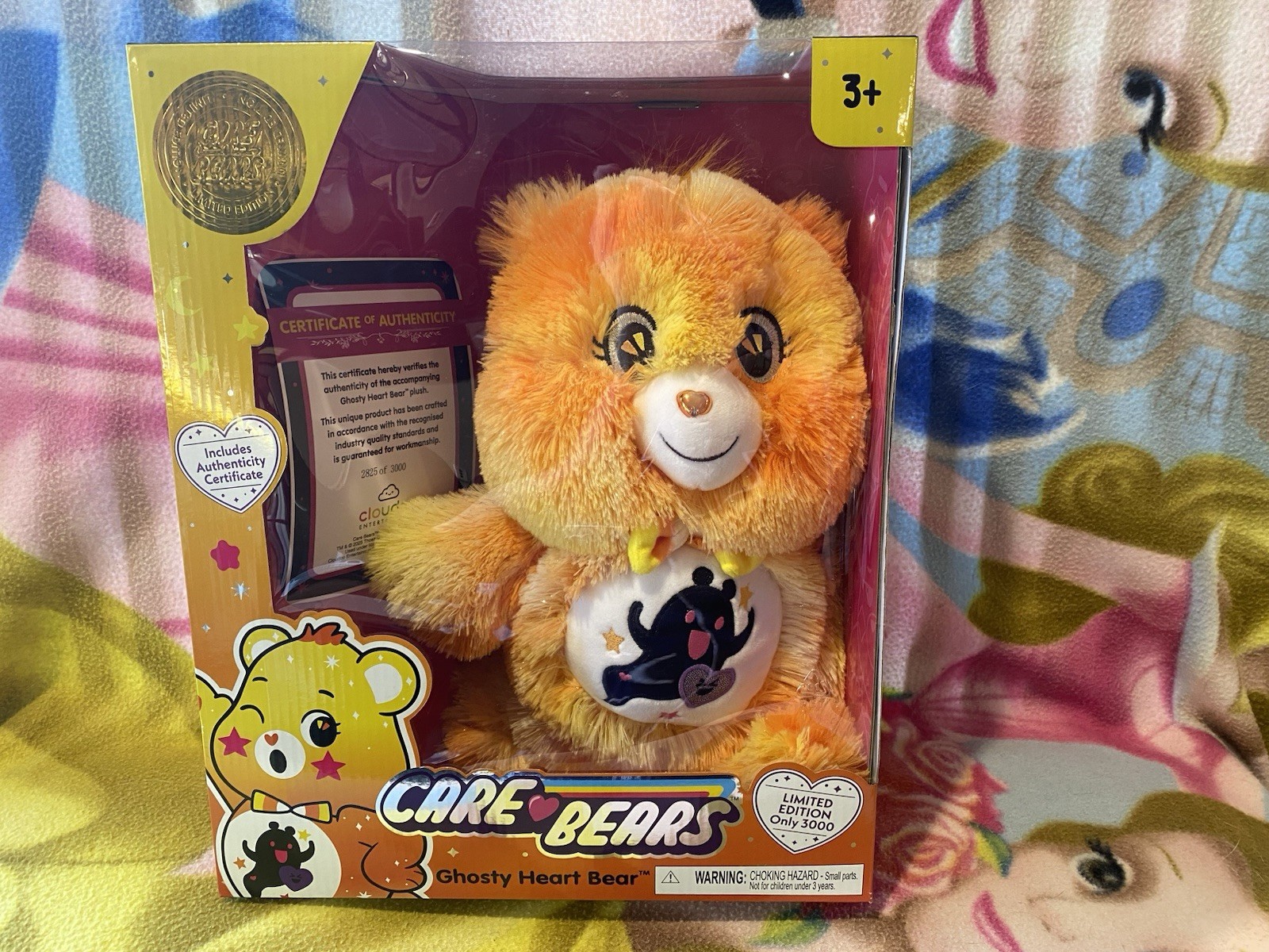 3000 ONLY NIB LIMITED EDITION GHOSTY HEART AUSTRALIAN CARE BEAR HALLOWEEN TOY