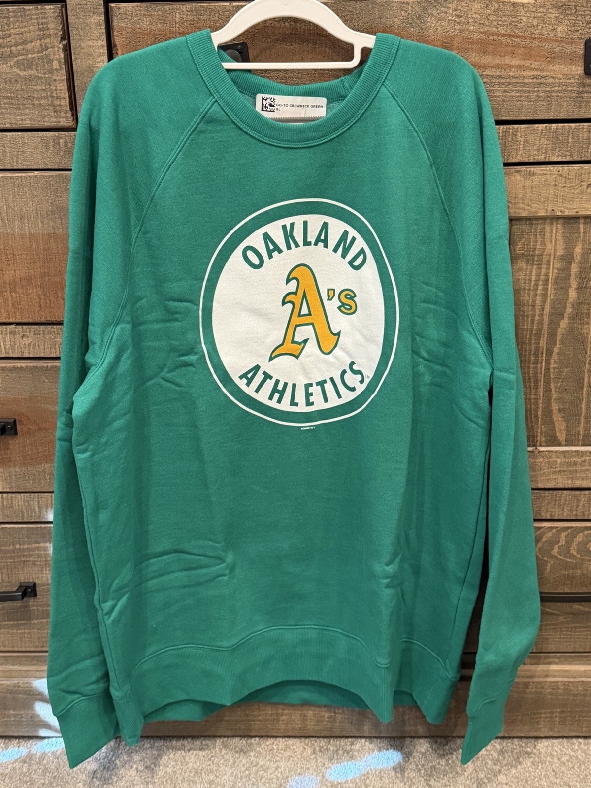 Men\'s Homage Oakland Athletics Crewneck Sweatshirt-XL-Green-NWT Men\'s Homage Oakland Athletics Crewneck Sweatshirt-XL-Green-NWT