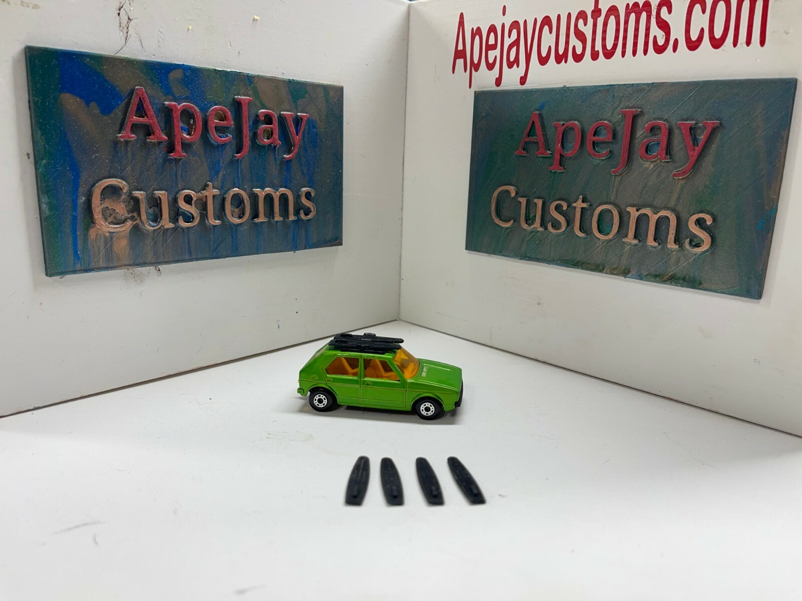 Vintage  Matchbox Lesney Superfast No. 7 vw golf SURFBOARDS (CAR NOT INCLUDED)