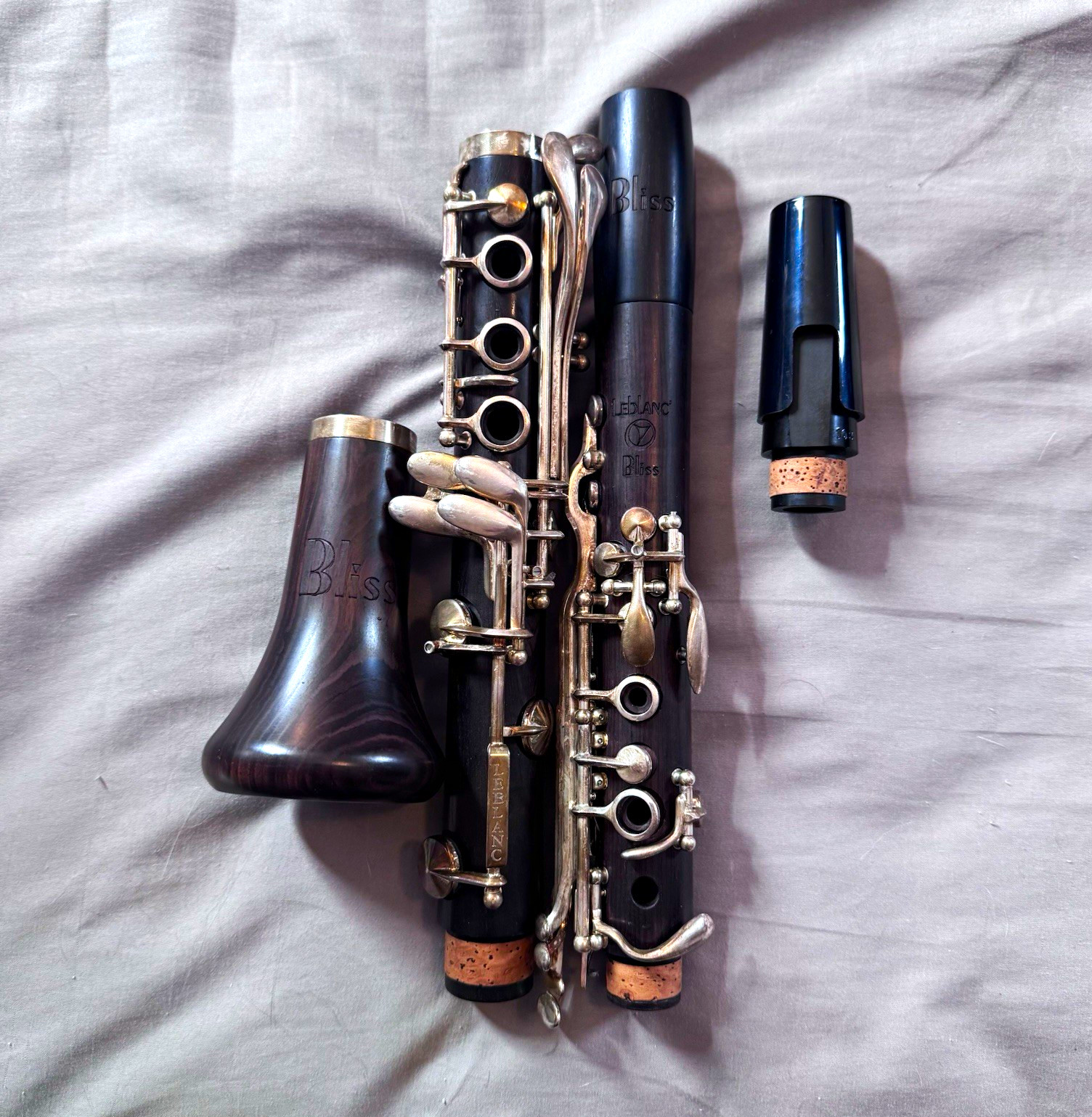LeBlanc Bliss Wood Clarinet Silver Plated Keys Amazing Condition LeBlanc Bliss Wood Clarinet Silver Plated Keys Amazing Condition