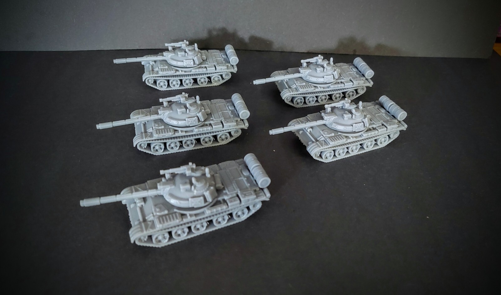 1/72nd Scale Soviet T-55 tank  Platoon lot X5 resin