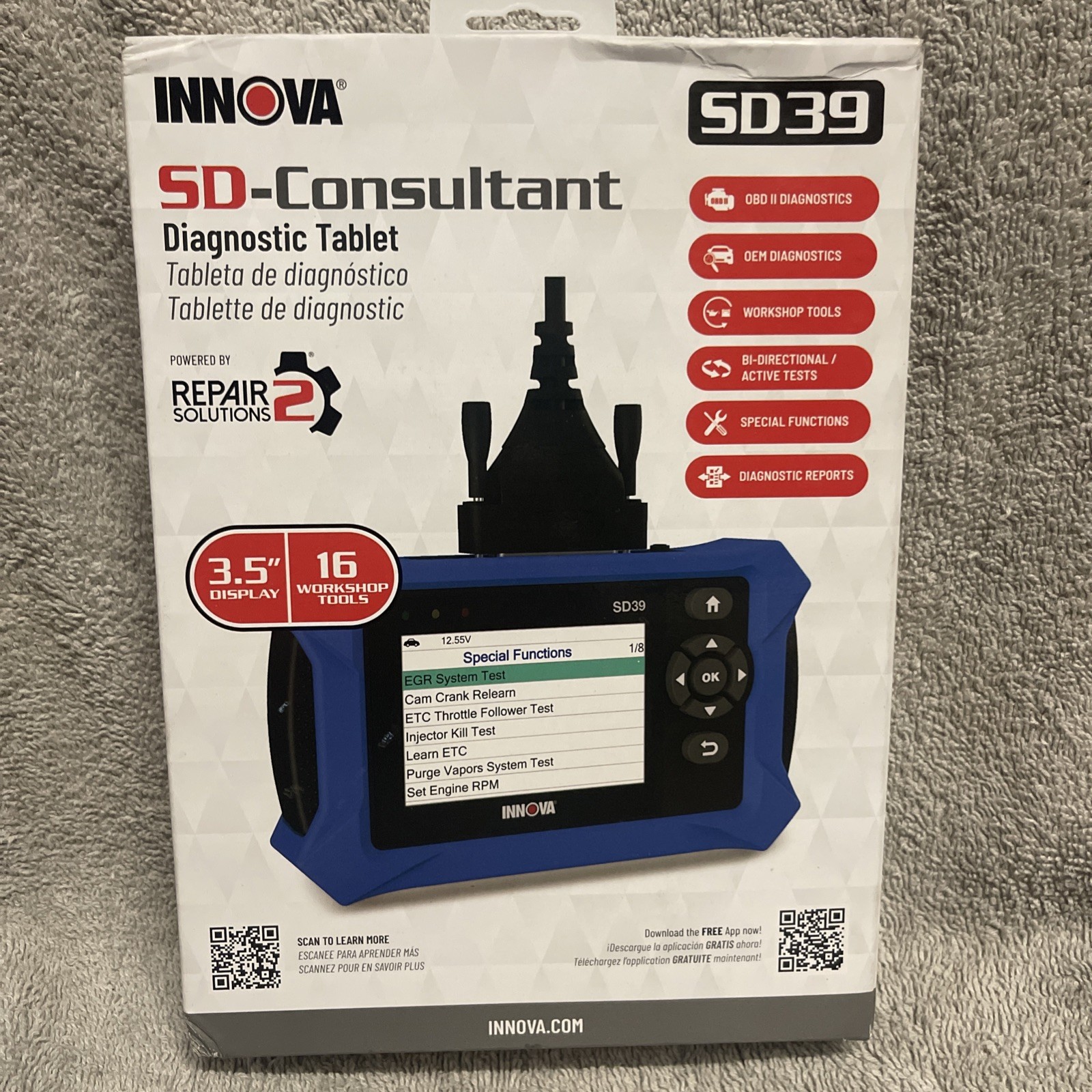 Innova SD39 SD-Consultant OBD2 Diagnostic Scanner Tablet - NEW IN BOX Innova SD39 SD-Consultant OBD2 Diagnostic Scanner Tablet - NEW IN BOX