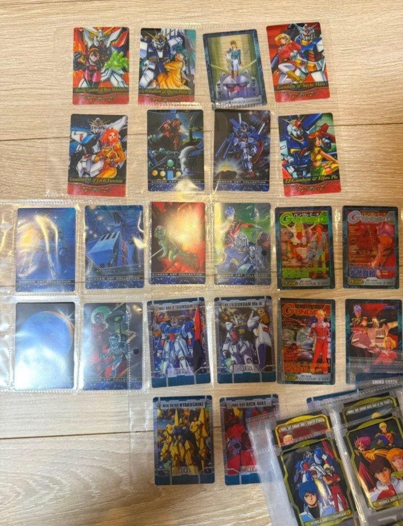 Morinaga Gundam Wafer Cards Set of 180 Clear Cards Vintage Anime Collectibles JP
