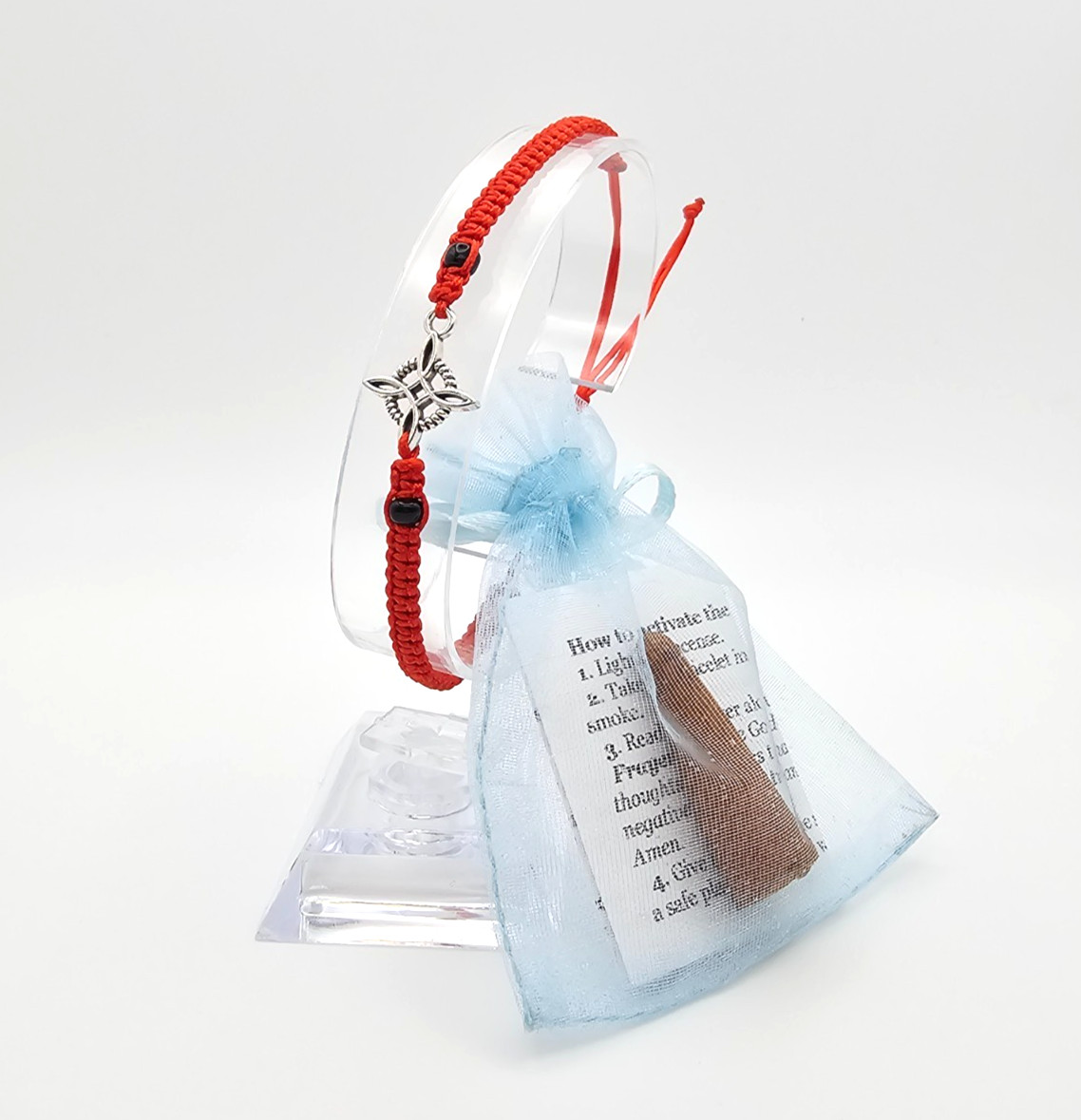 Bracelet Witch\'s Knot Red - Pulsera Nudo de Bruja rojo good luck fortune money