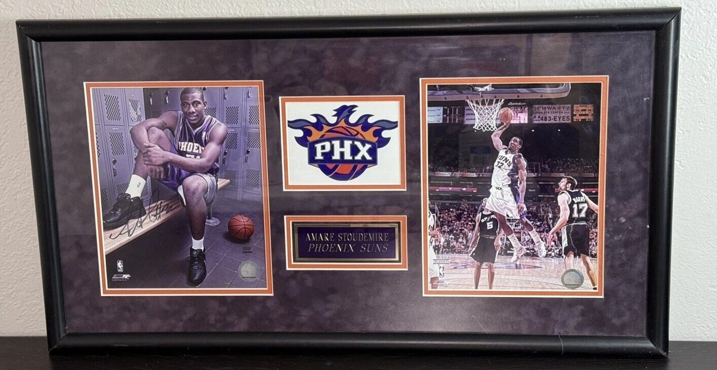 AMARE STOUDEMIRE Signed Autograph PHOTO Phoenix Suns NBA AUTHENTICATED 29x16