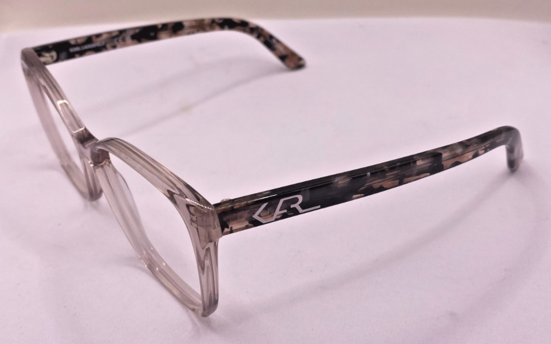 KARL LAGERFIELD FRAMES ONLY EYEGLASSES KL6050VW 122 TRANSPARENT BROWN 54-16-140