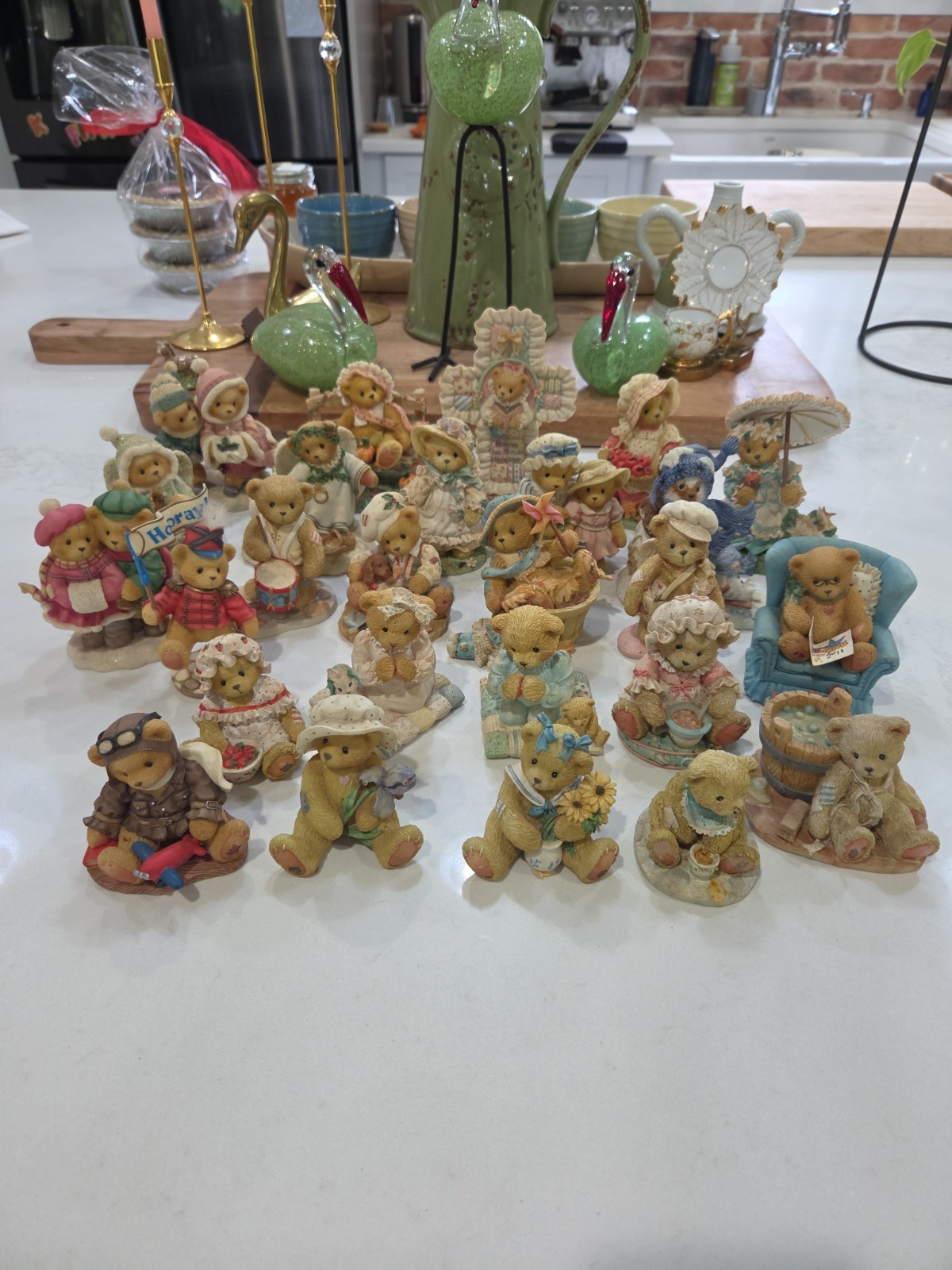 Vintage Lot of 26 Cherished Teddies Enesco Priscilla Hillman Bear Figurines Vintage Lot of 26 Cherished Teddies Enesco Priscilla Hillman Bear Figurines