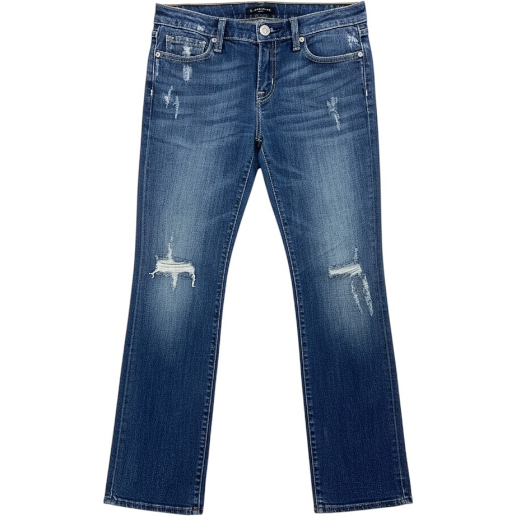 Vigoss London Bootcut Jeans Medium Wash Distressed Size 7 P2520J