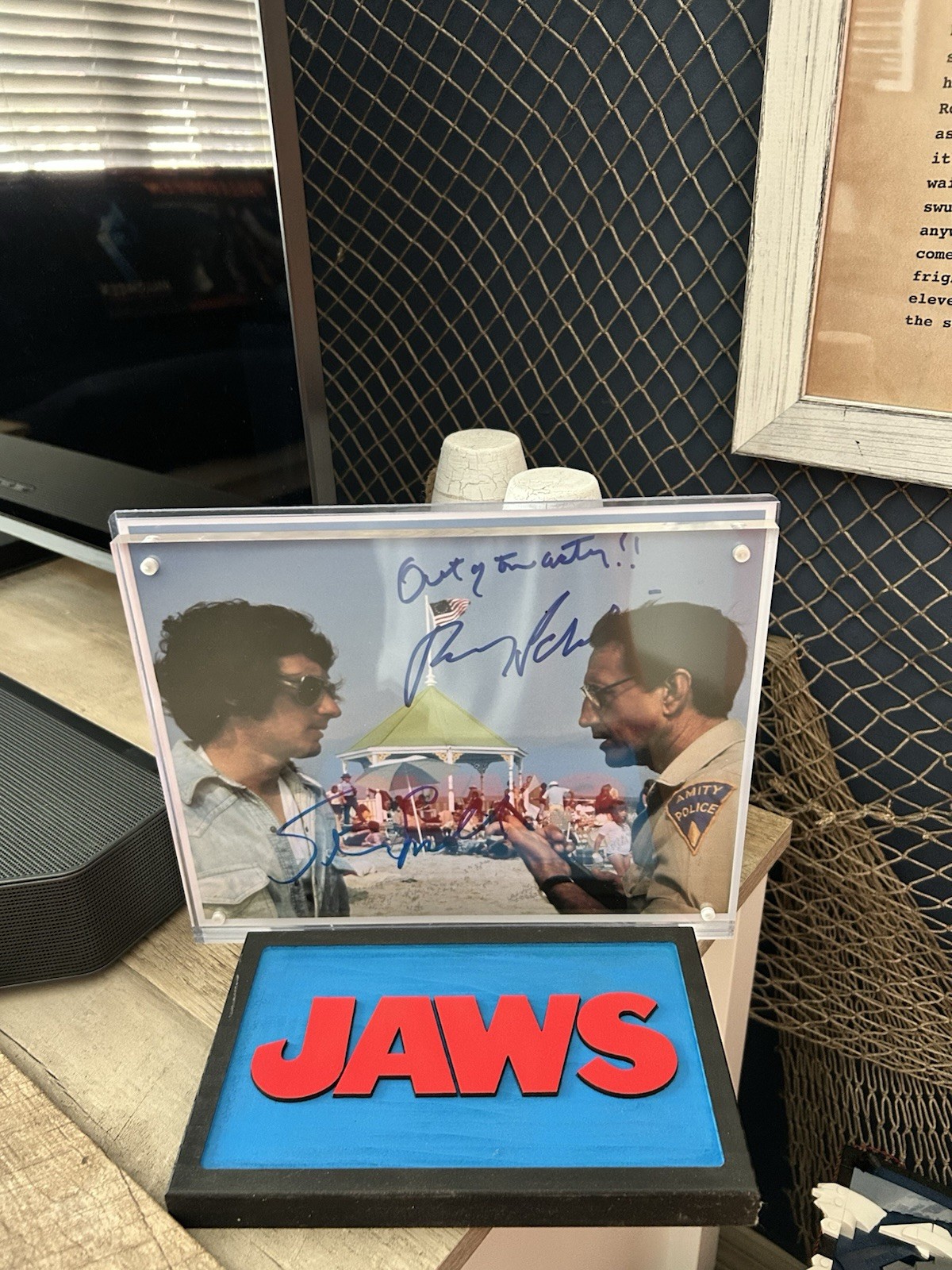 Jaws Steven Spielberg Roy Scheider Autographed 8x10 COA Jaws Steven Spielberg Roy Scheider Autographed 8x10 COA