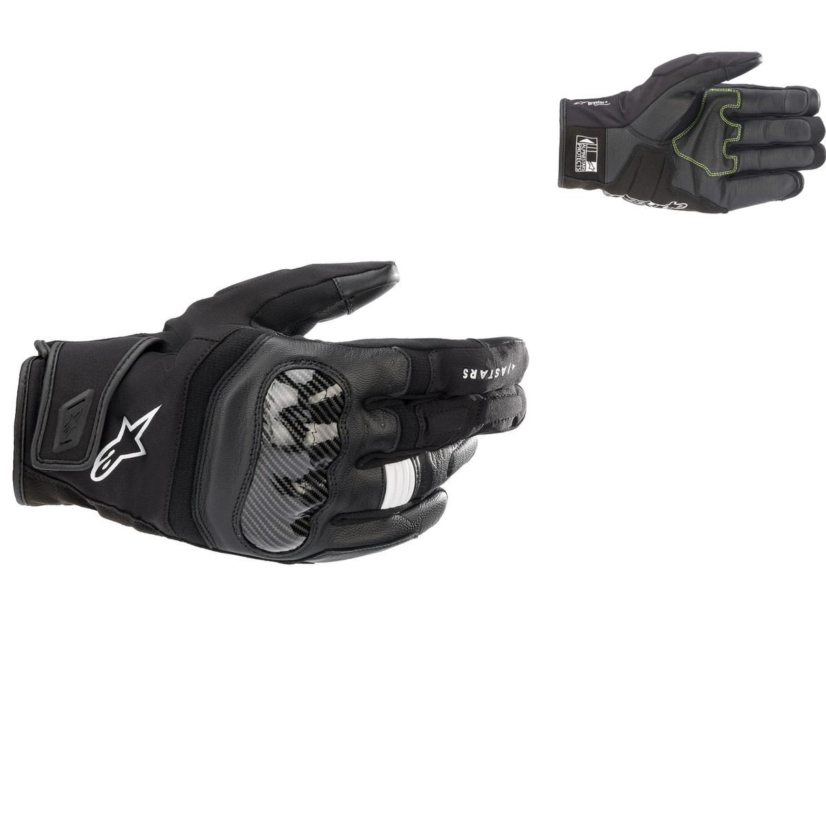 Alpinestars SMX Z Drystar Men\'s Street Motorcycle Gloves - Black/Medium
