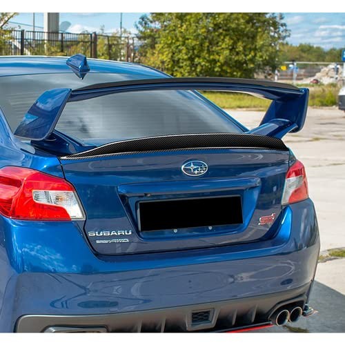 Black Carbon Fiber ST-Style Rear Trunk Spoiler 2015-2021 Subaru WRX STI Sedan