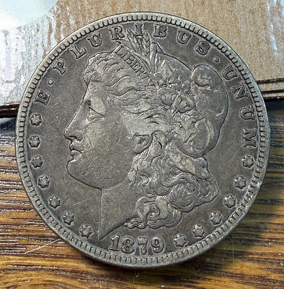 1879-S Reverse of \'78 Morgan Dollar Original Near XF Nice Antique Patina CHRC