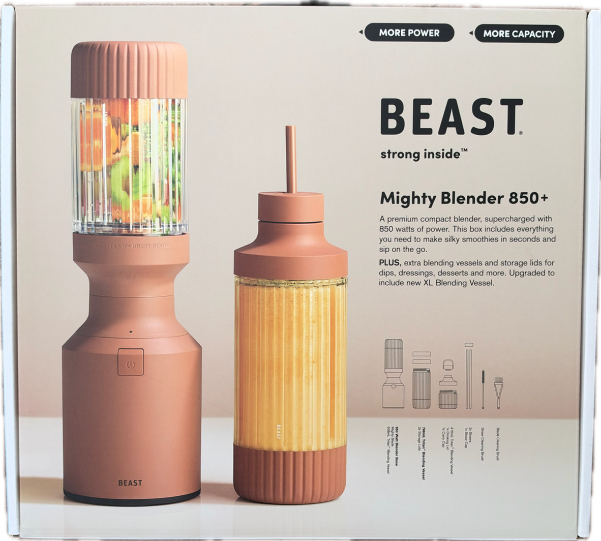 Beast Health Blender Mighty 850 Plus Premium Compact Blender w/ 850W New In Box Beast Health Blender Mighty 850 Plus Premium Compact Blender w/ 850W New In Box