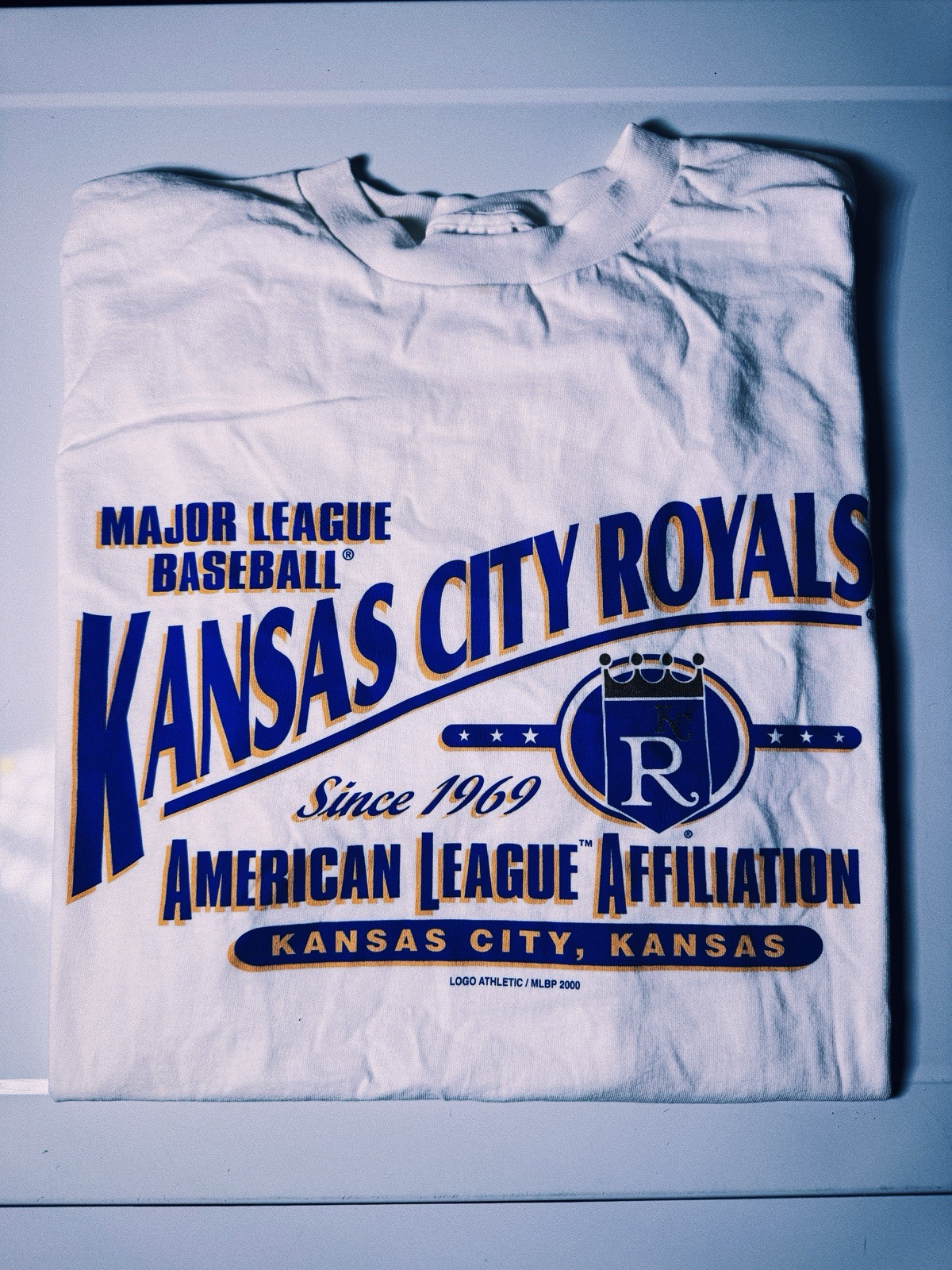 Vintage OG 00’s 2000 Kansas City Royals T-Shirt Tee MLB Baseball Logo Athletic