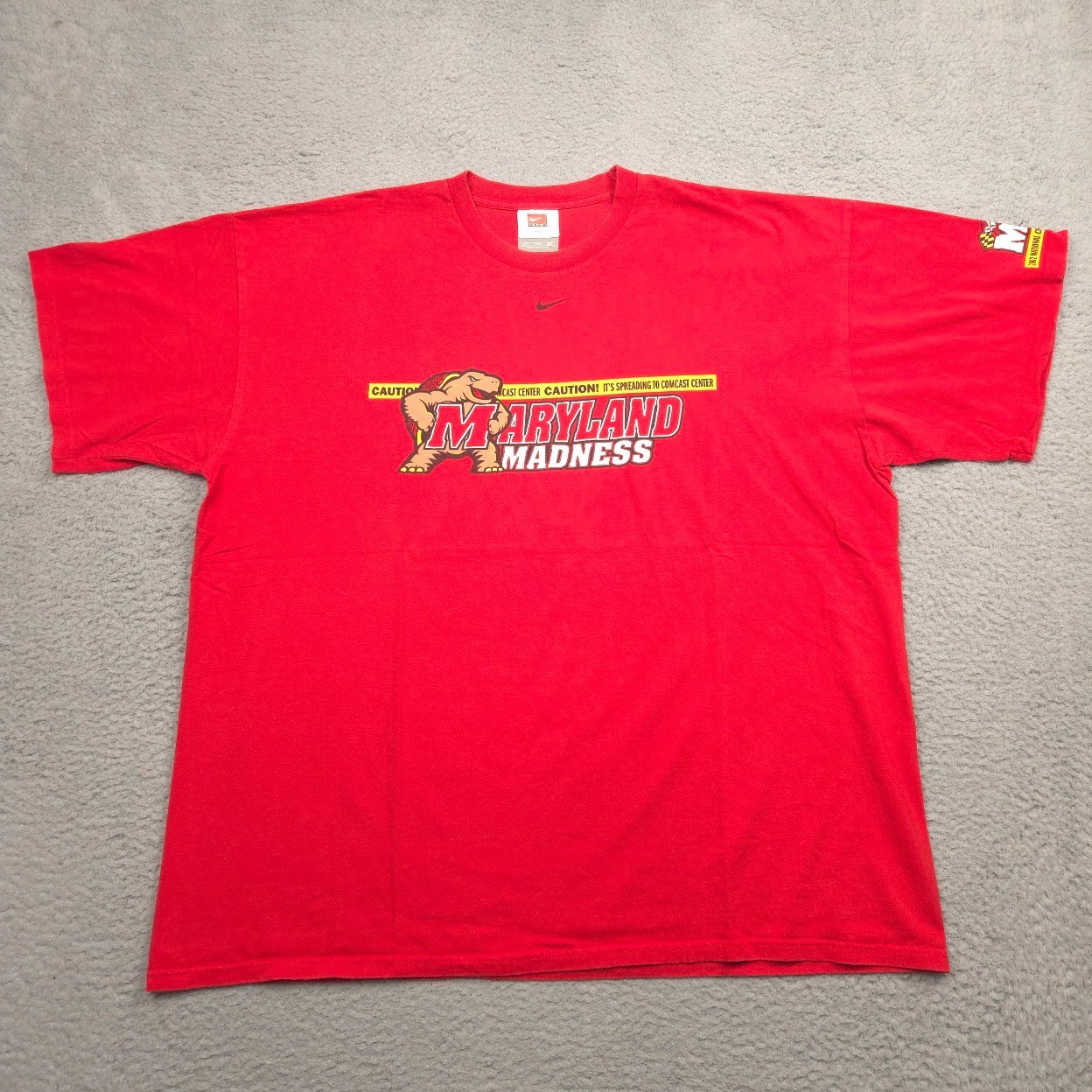 Vintage Nike Maryland Madness T Shirt Men XXL 2002 NCAA Champions USA Red