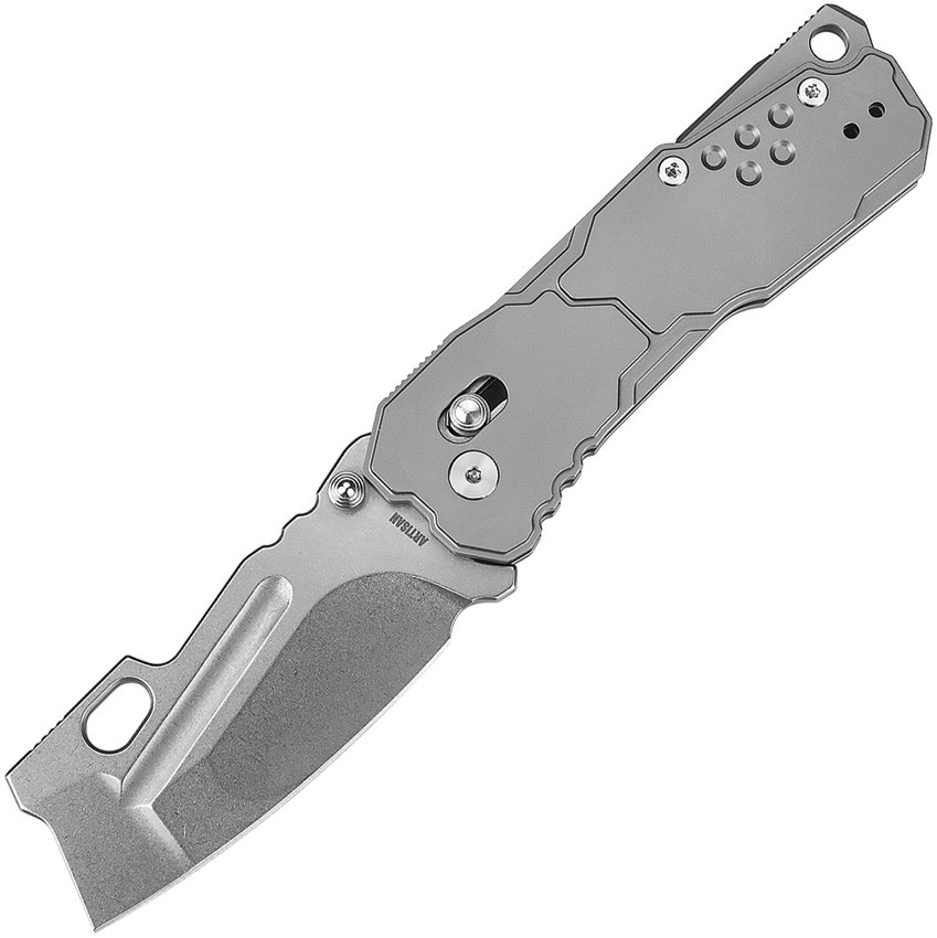 Artisan Butcherling Crossbar Lock Folding Knife Gray