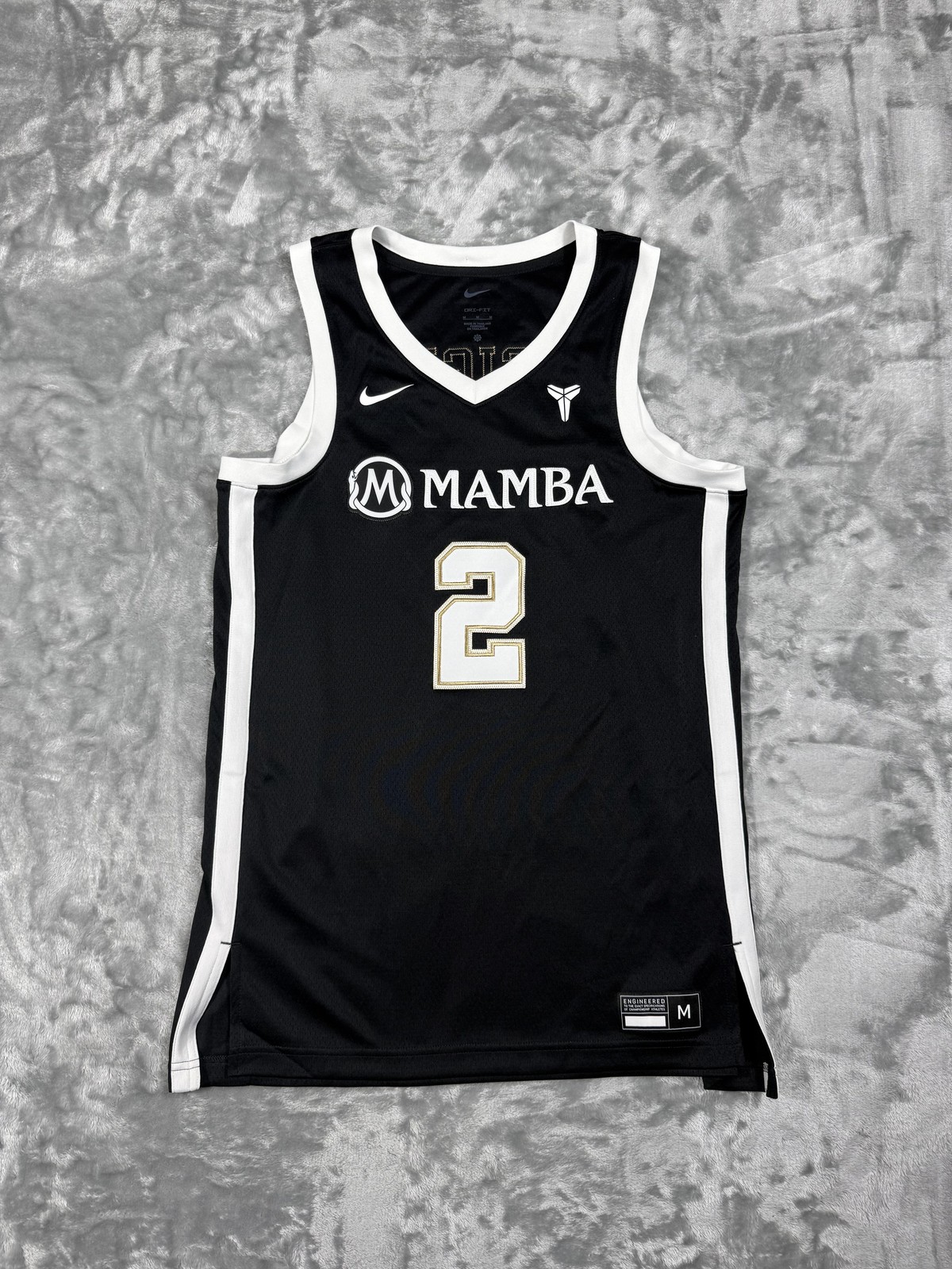 New Mamba Jersey Women's Medium Black Basketball Gigi 2 Nike Dri Fit Mambacita